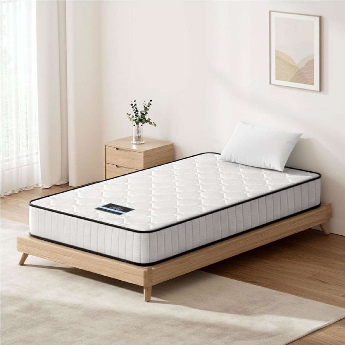 Giselle Bedding Mattress Pocket Spring Tight Top Foam Bed 21CM King Single