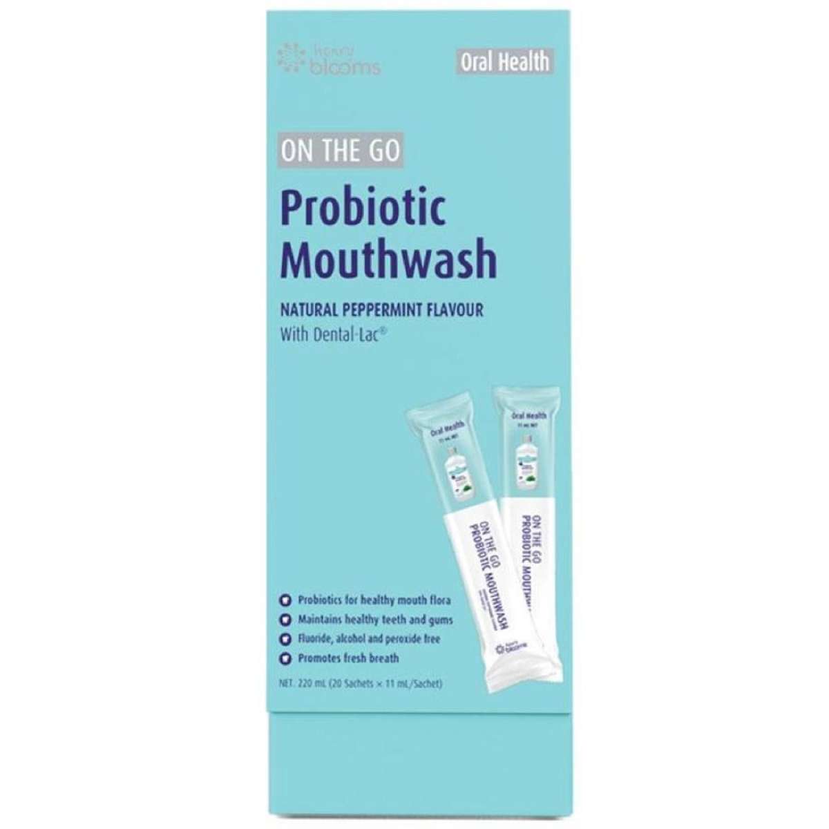Henry Blooms On The Go Probiotic Mouthwash 20 x 11ml Sachets