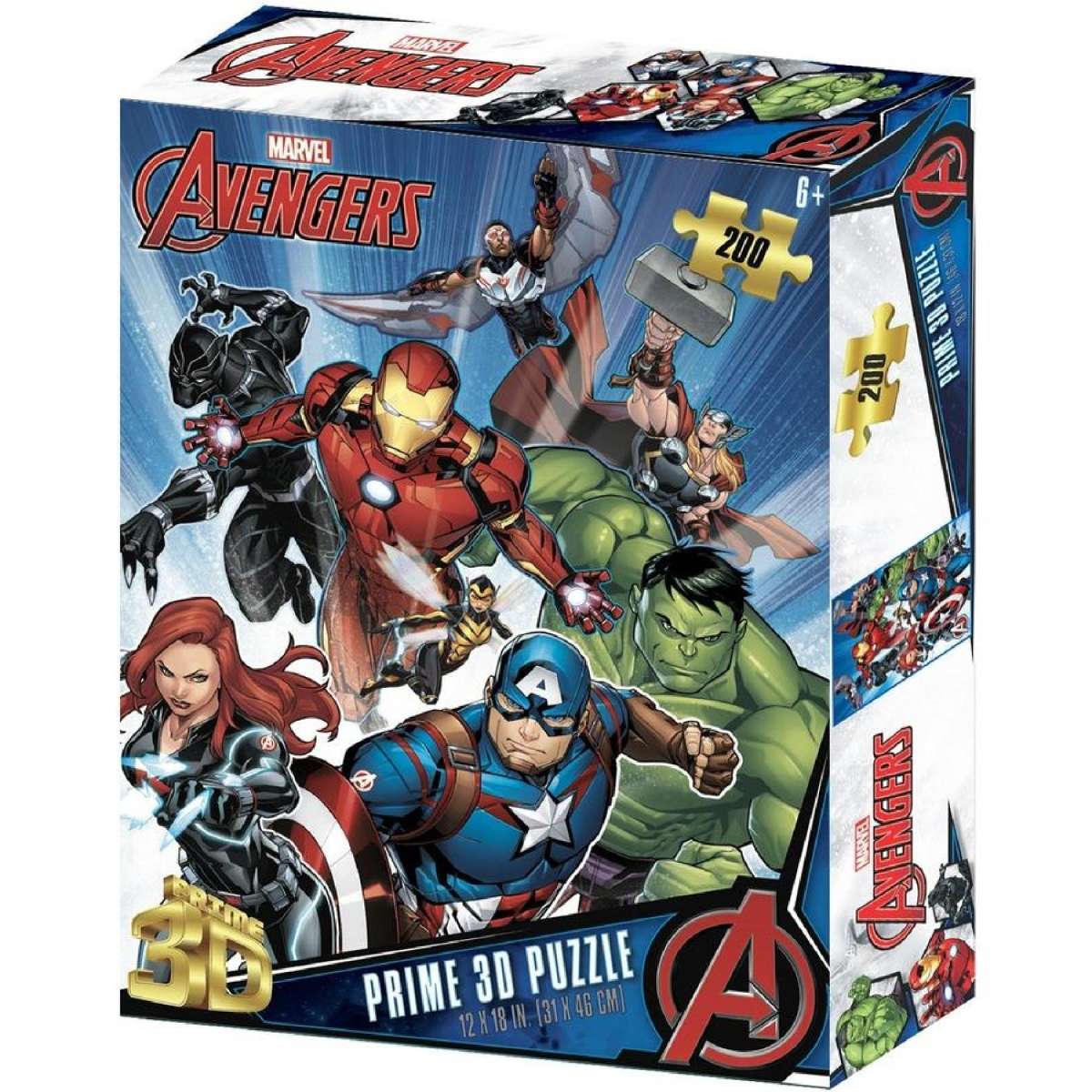 Prime3D Marvel Avengers - 200 Piece 3D Puzzle