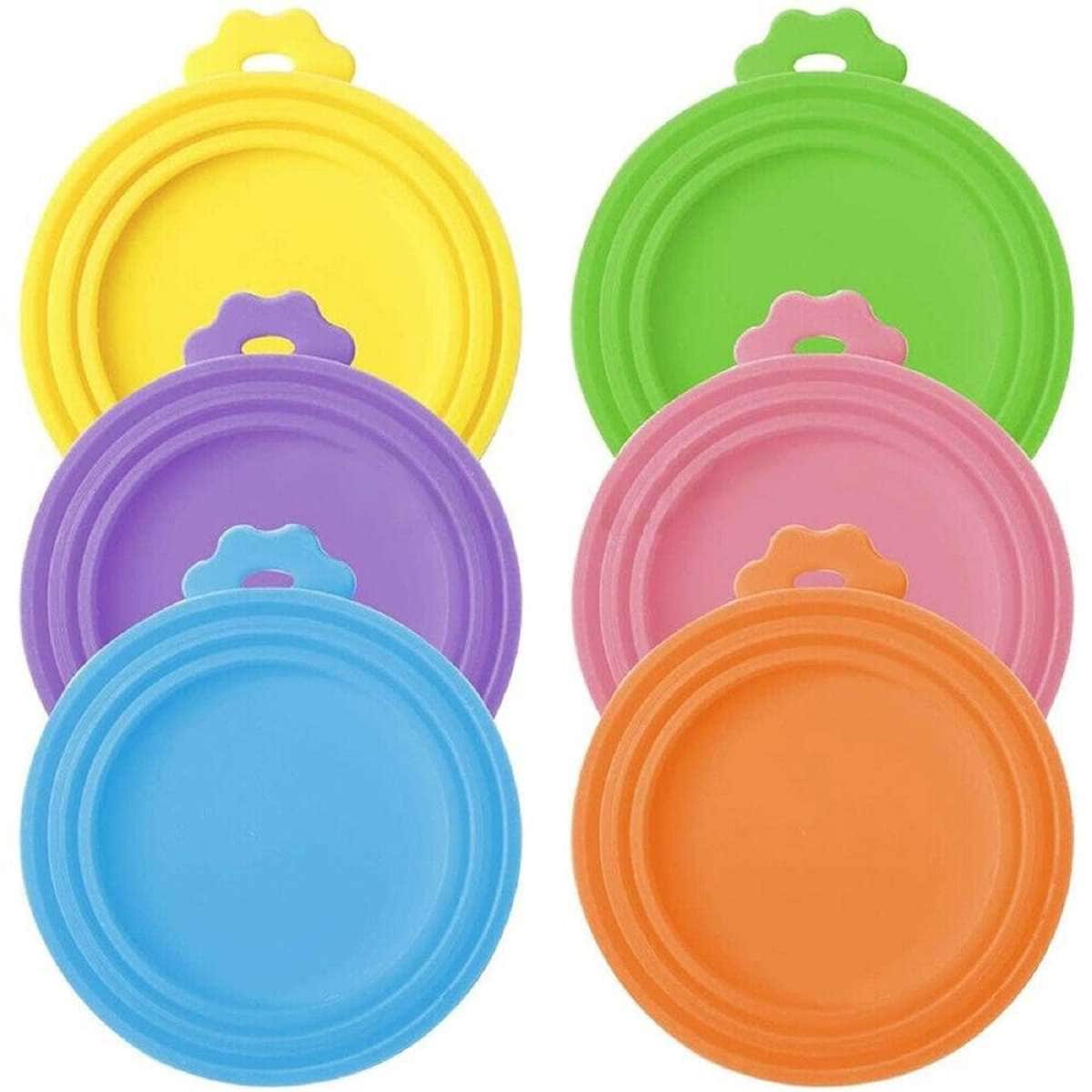 6x Pet Food Can Cover Lid Top