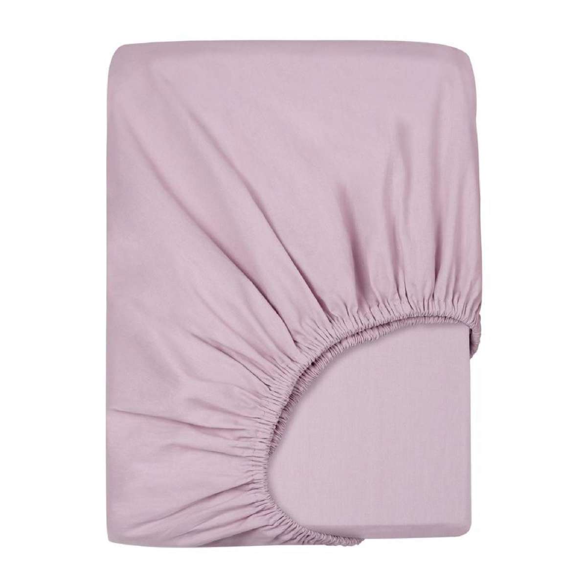 LINENOVA Premium 100% Cotton Fitted Sheet(Queen,Dusty Pink)