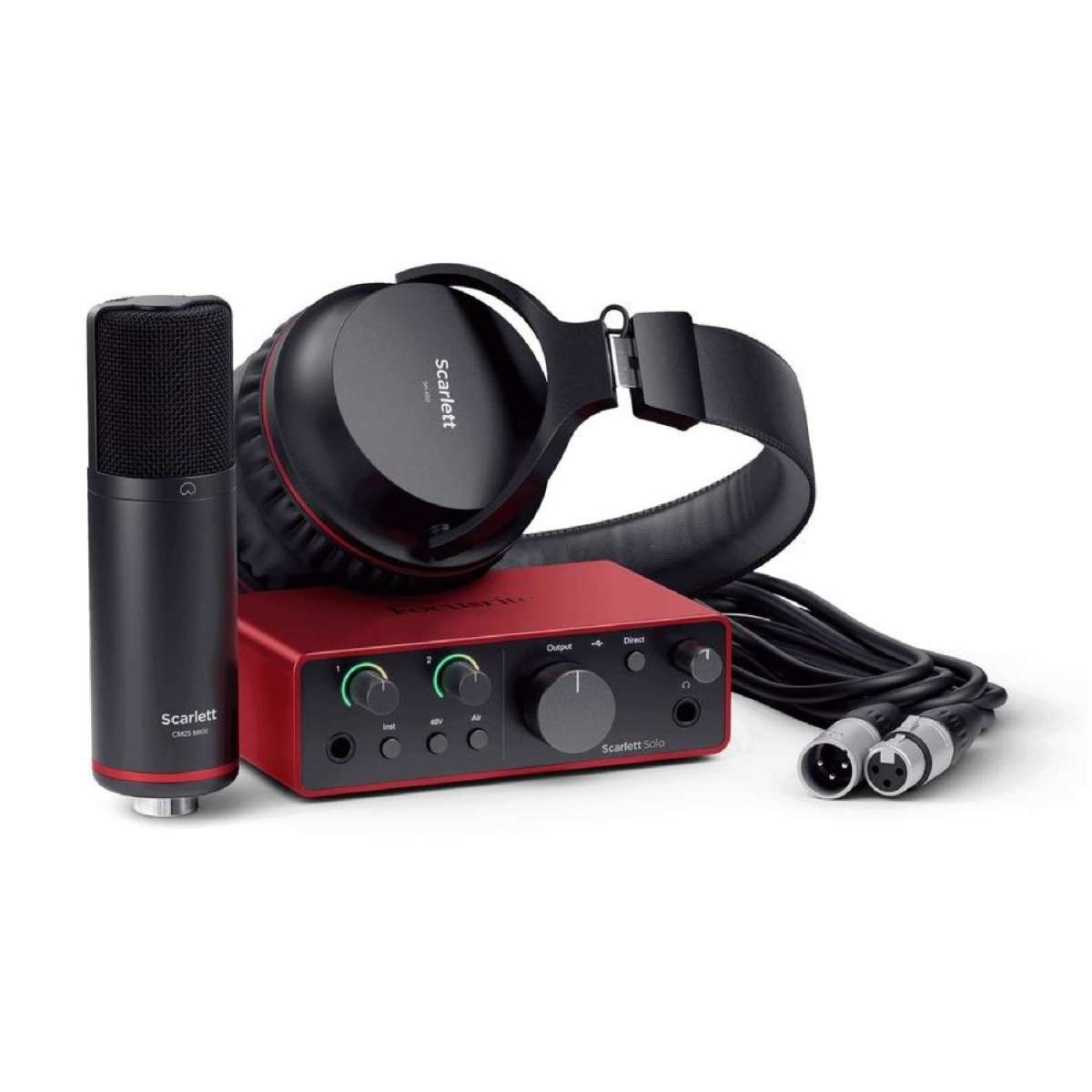 Focusrite Scarlett 2i2 Studio (4th Gen) USB Audio Interface Bundle