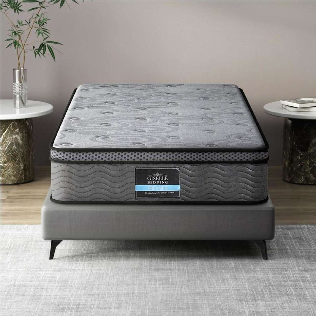 Giselle Single Euro Top Memory Foam Knitted fabric 26cm Mattress Bed Pocket spring