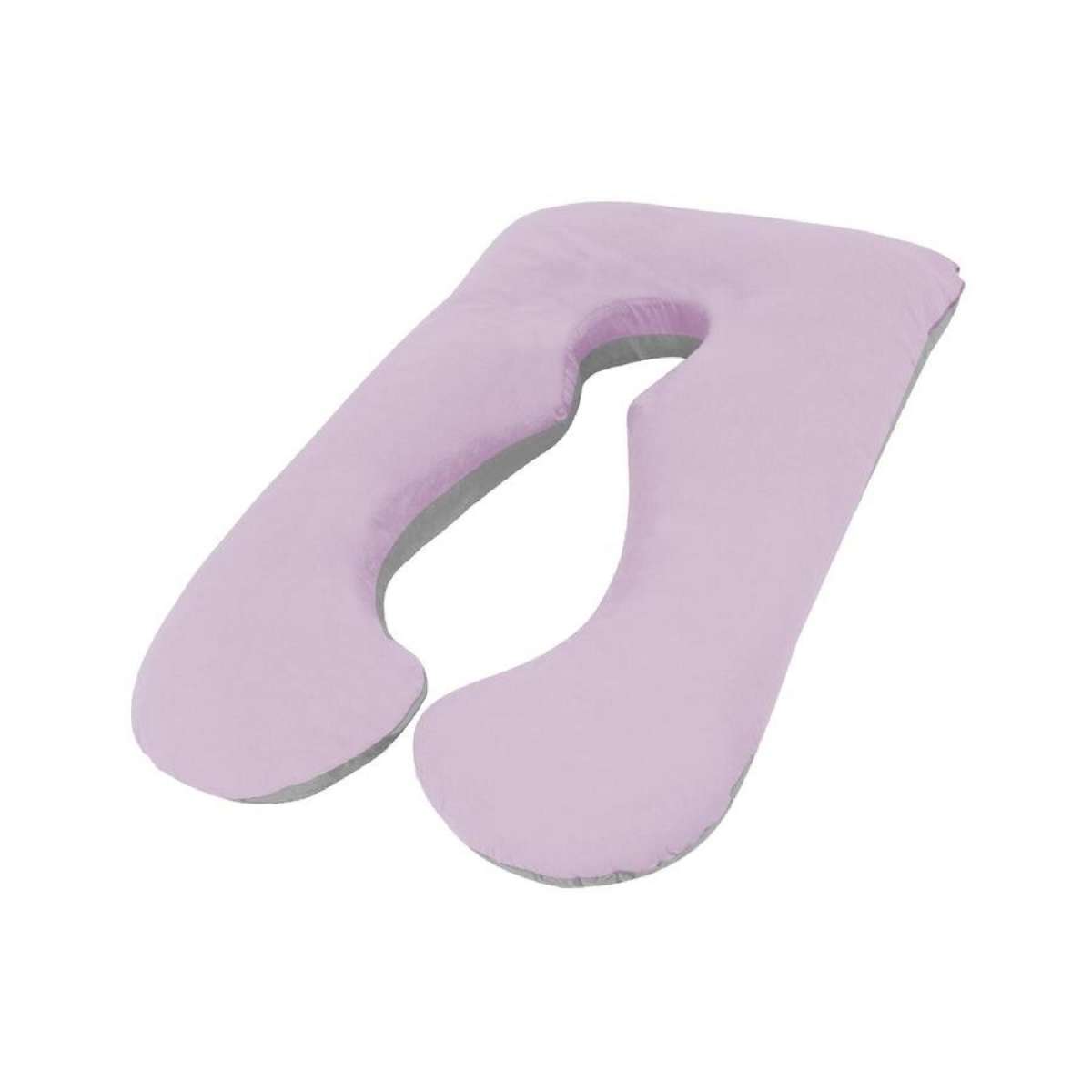 Woolcomfort Aus Made Maternity Pregnancy Nursing Sleeping Body Pillow Pillowcase Included Lilac x Grey