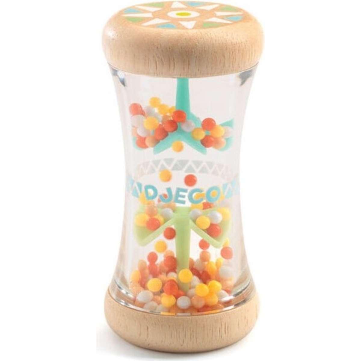 Djeco Babyplui Shaker Rattle Kids/Children Fun Play Toy 9.5cm Assorted 3m+