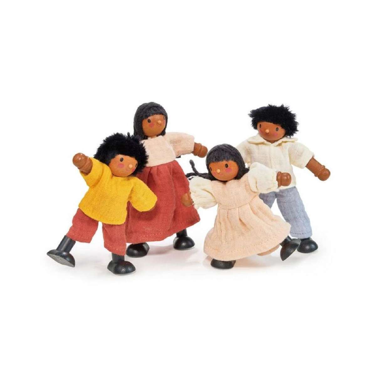 4pc Mentari Wooden The Berrybunch Doll Family Kids Pretend Play Toy 3y+
