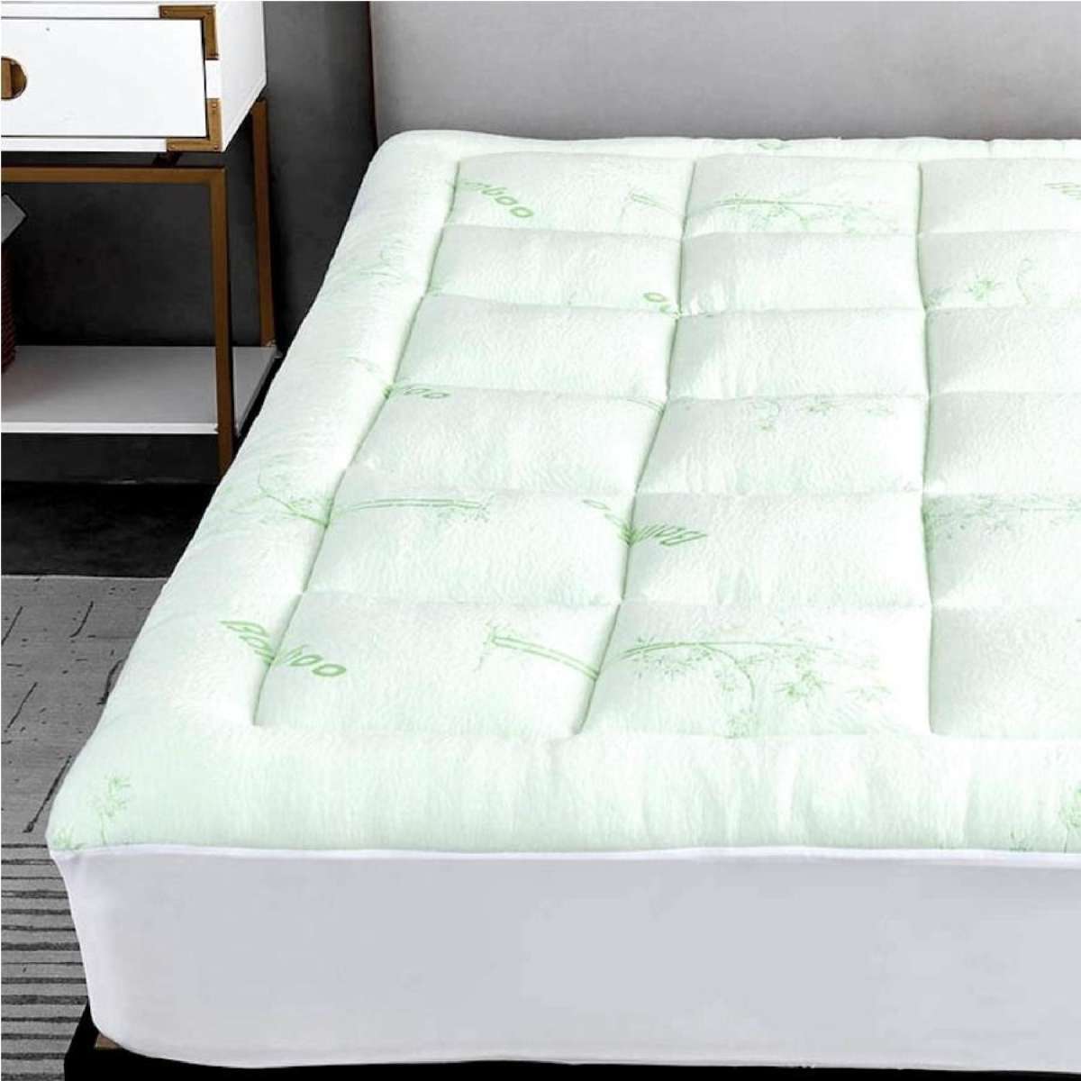 Luxton Plush Breathable Bamboo Fitted Mattress Topper King