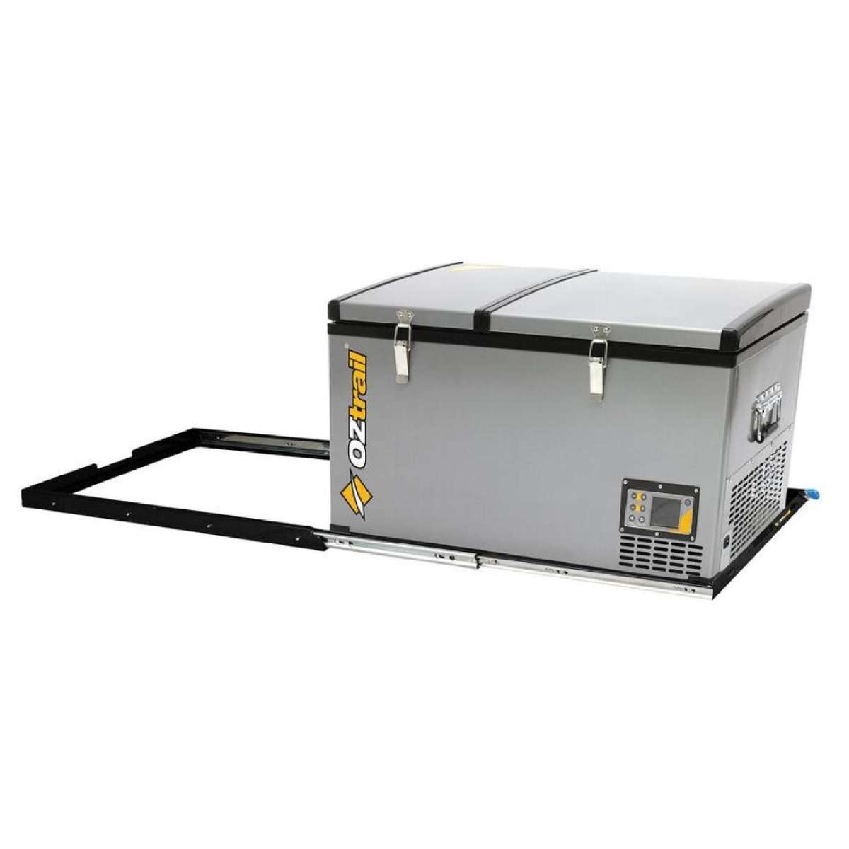 Oztrail Universal Heavy-Duty Portable 4WD/Camping Fridge Slide 200kg Black