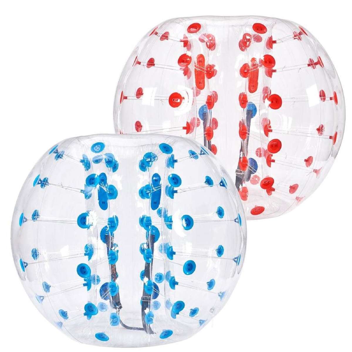 Inflatable Bumper Balls 2-Pack, 5FT/1.5M Body Sumo Zorb Balls for Teen & Adult, 0.8mm Thick PVC Human Hamster Bubble Balls for Outdoor Team Gaming Play, Bumper Bopper Toys for Garden, Yard,