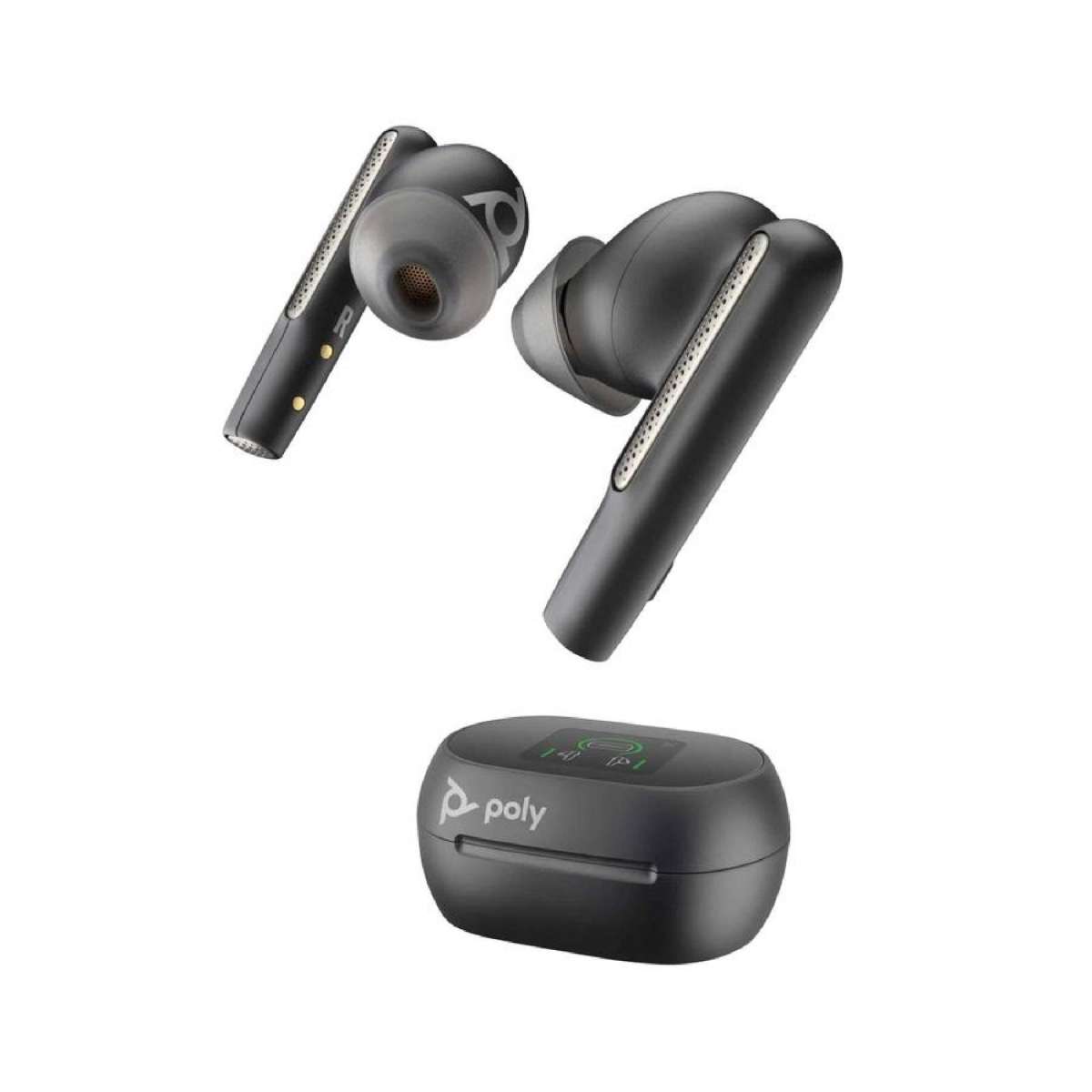 Poly Voyager Free 60+ UC, Touchscreen Charge Case, True Wireless Earbuds, USB-C cable