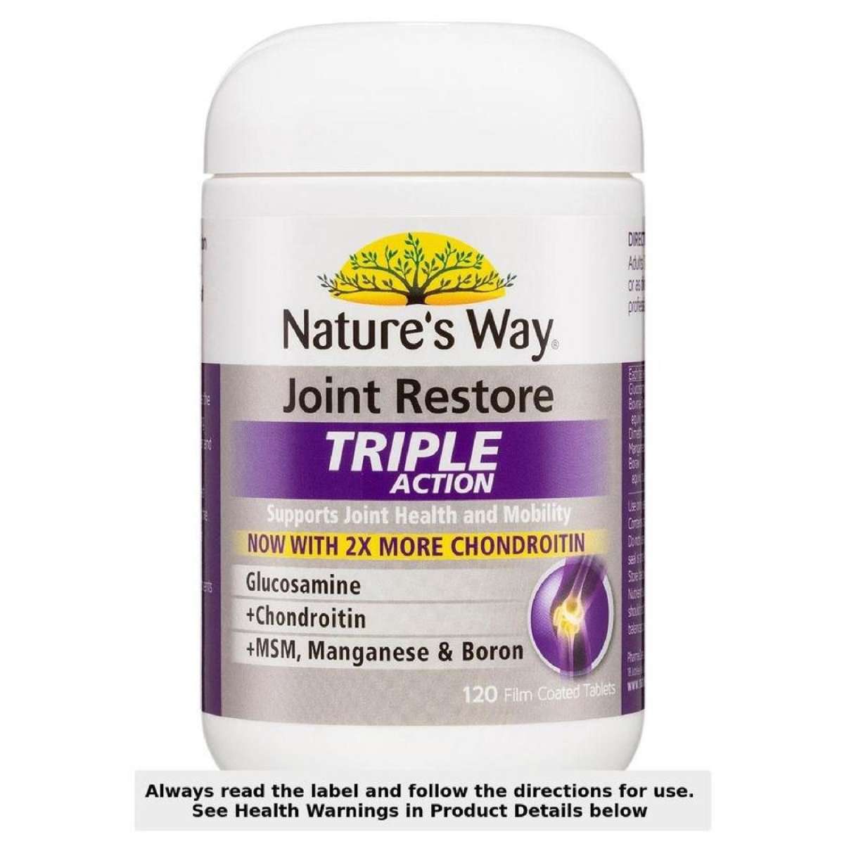 Nature's Way Joint Restore Triple Action 120 Tablets