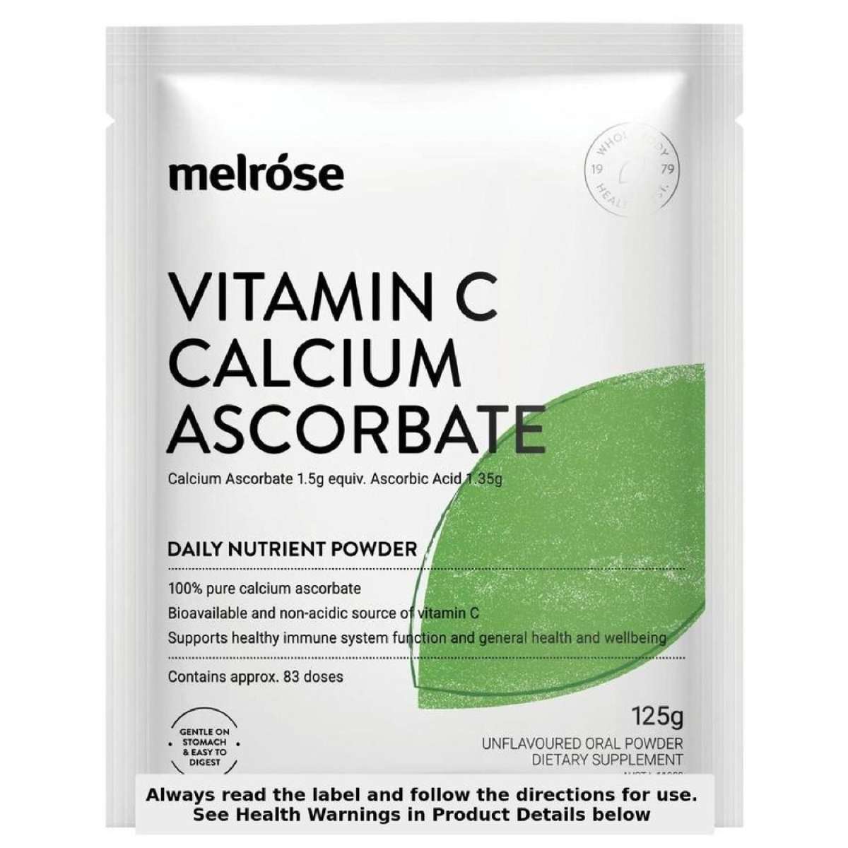 Melrose Vitamin C Calcium Ascorbate 125g