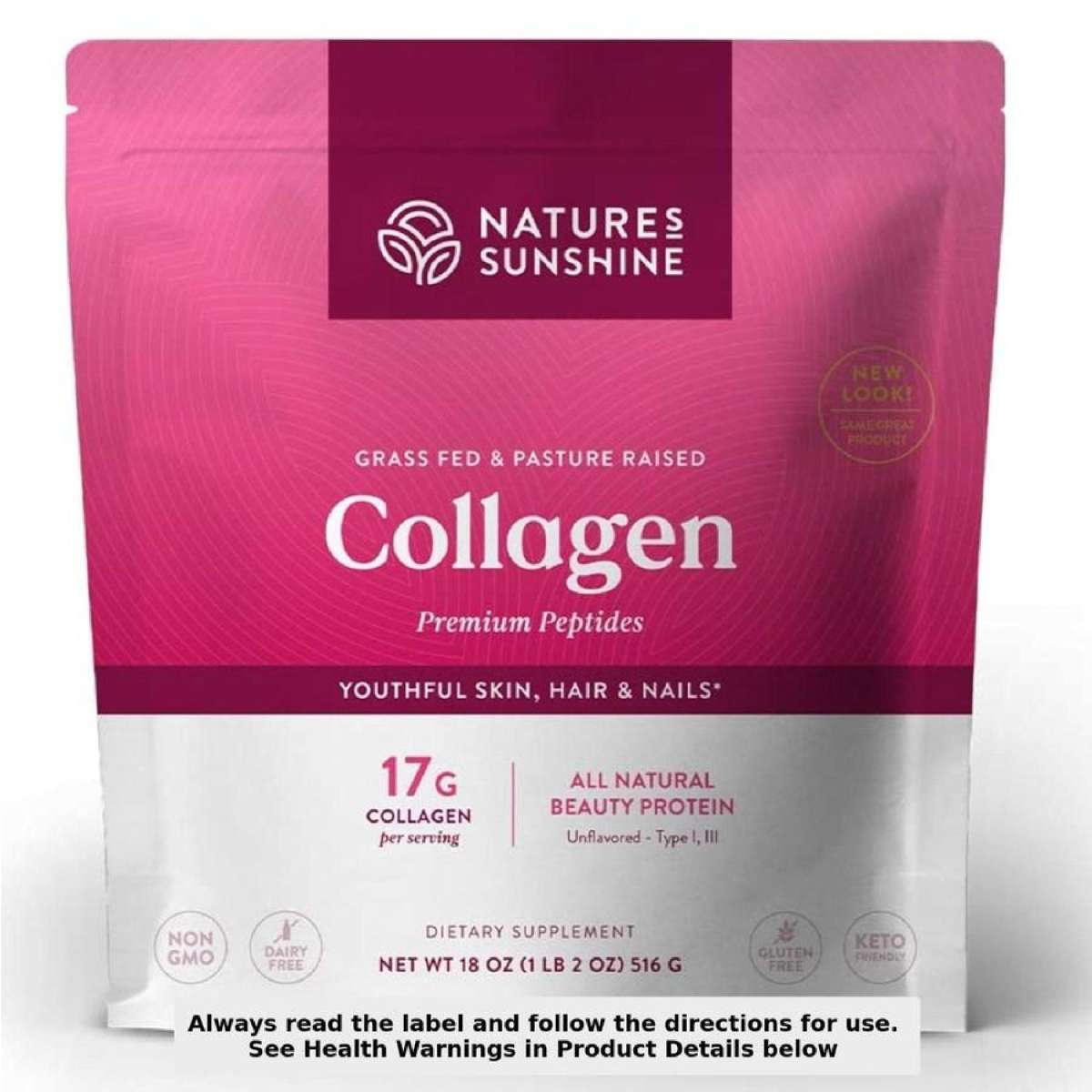 Nature's Sunshine Collagen Premium Peptides 516g