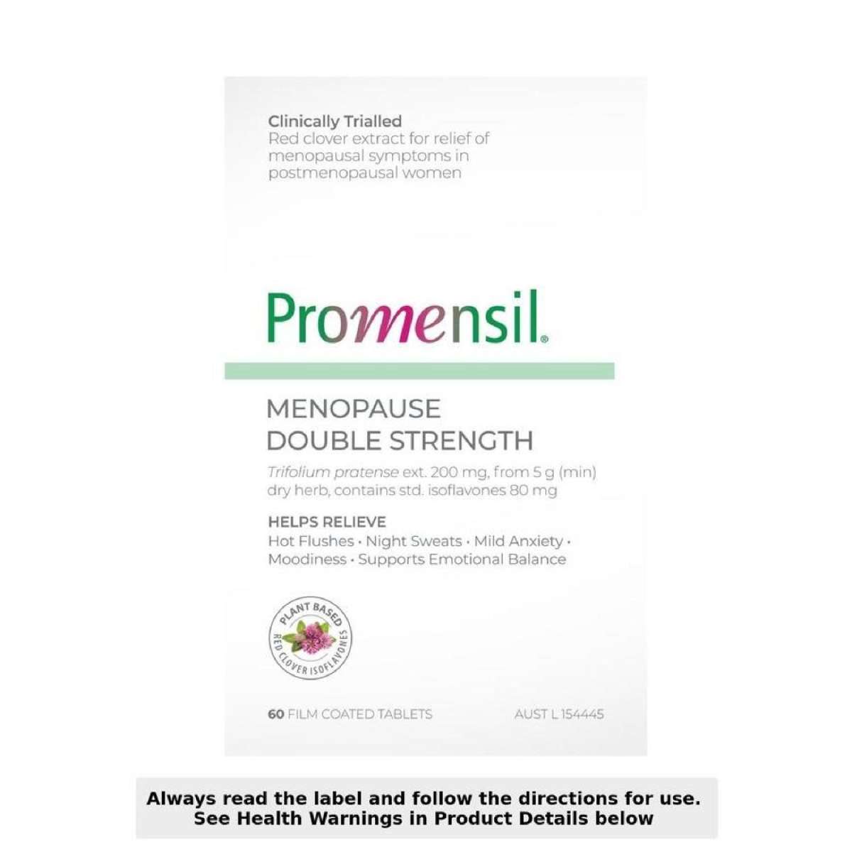 Promensil Menopause Double Strength 60 Tablets