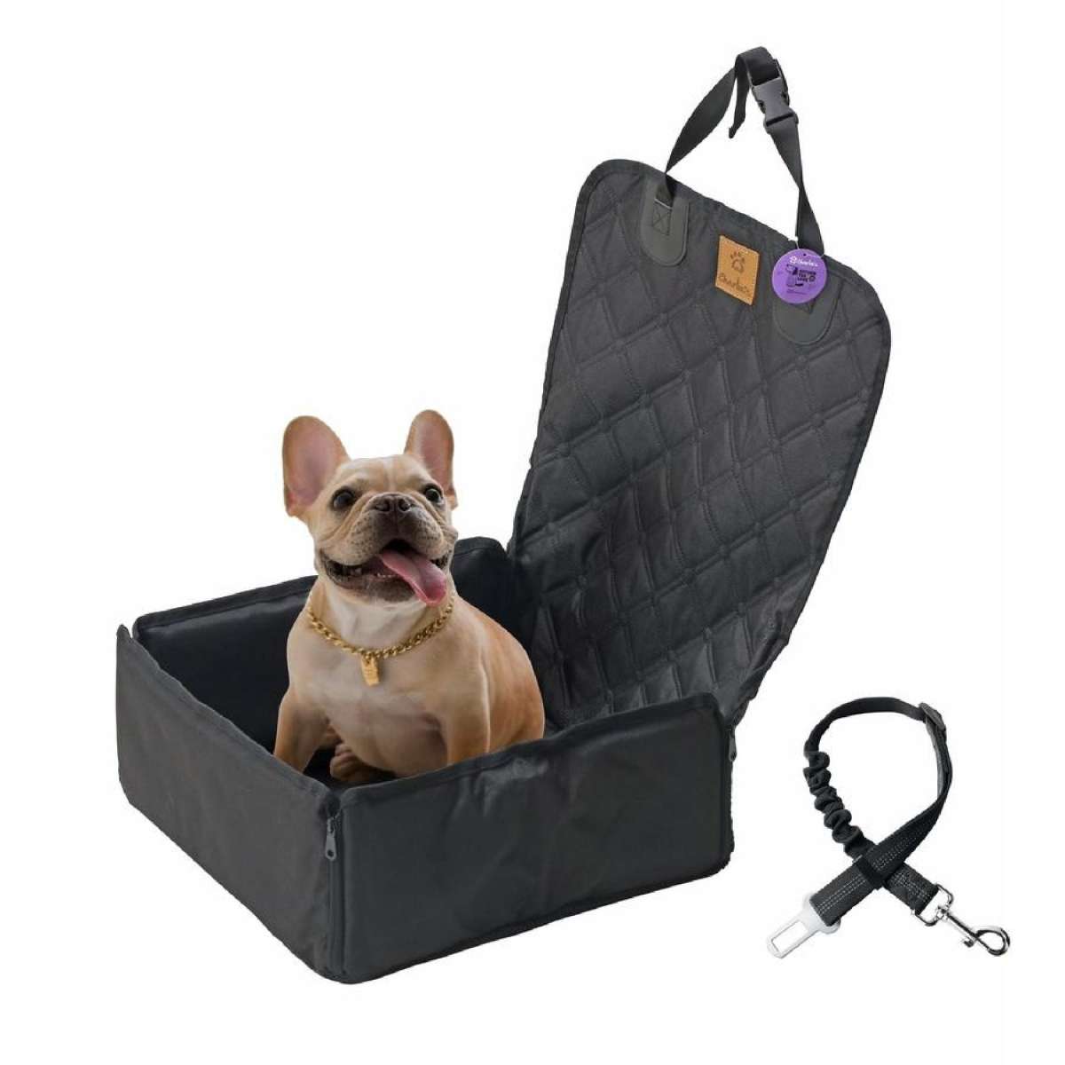 Charlie's Adventure Car Seat Protector for Dogs Front Seat