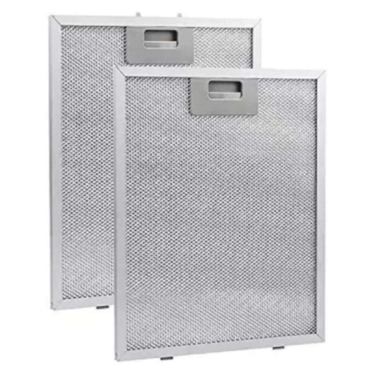 2x Filter For Range Hood Aluminized Grease Parts Replacement Silver 320X260x9mm