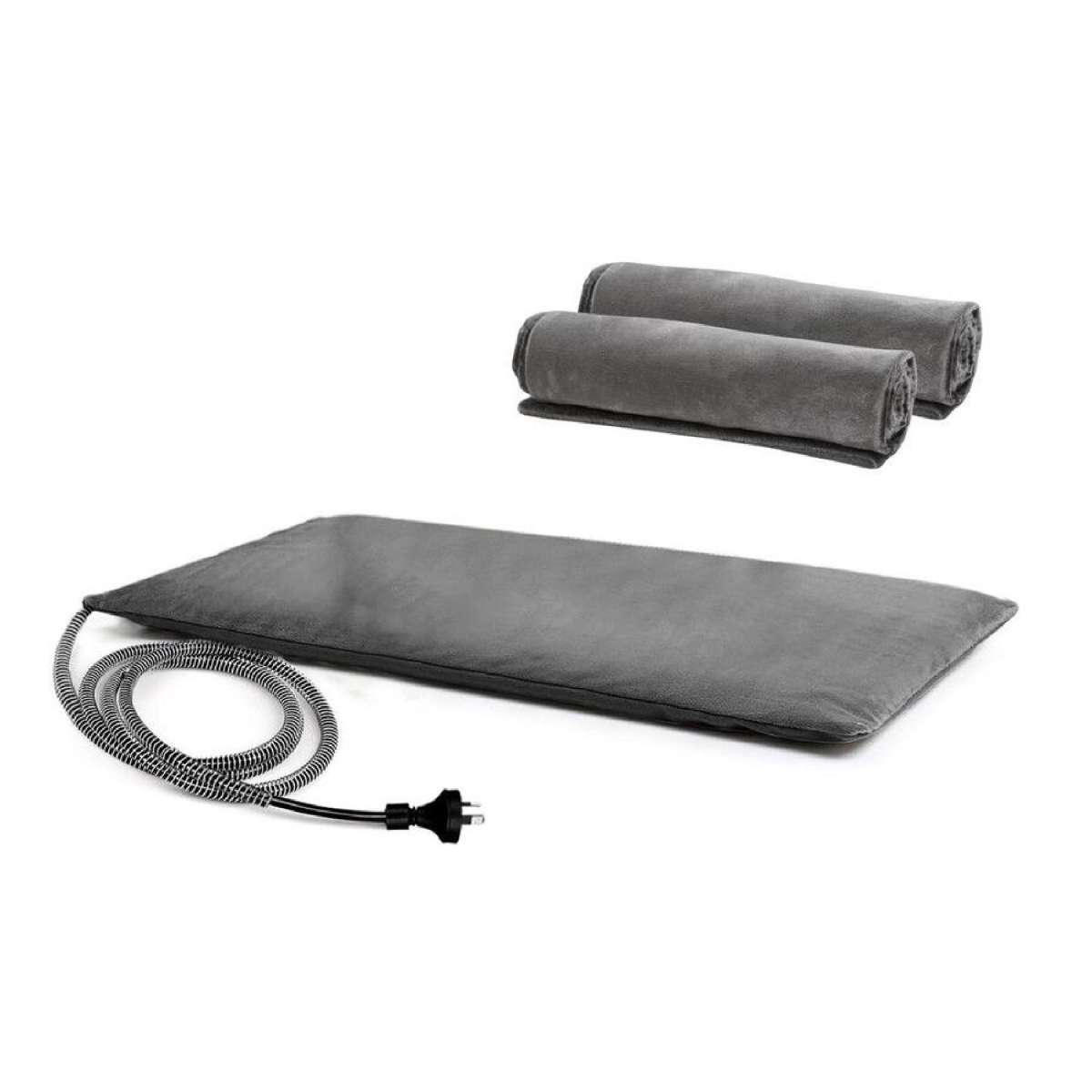 Pet Heating Pad Heated Cat Dog Bed Outdoor Electric Heater Blanket Inflatable Puppy Doggy Mat Warmer 70x40cm Waterproof Bunny Cushion Outside Safe
