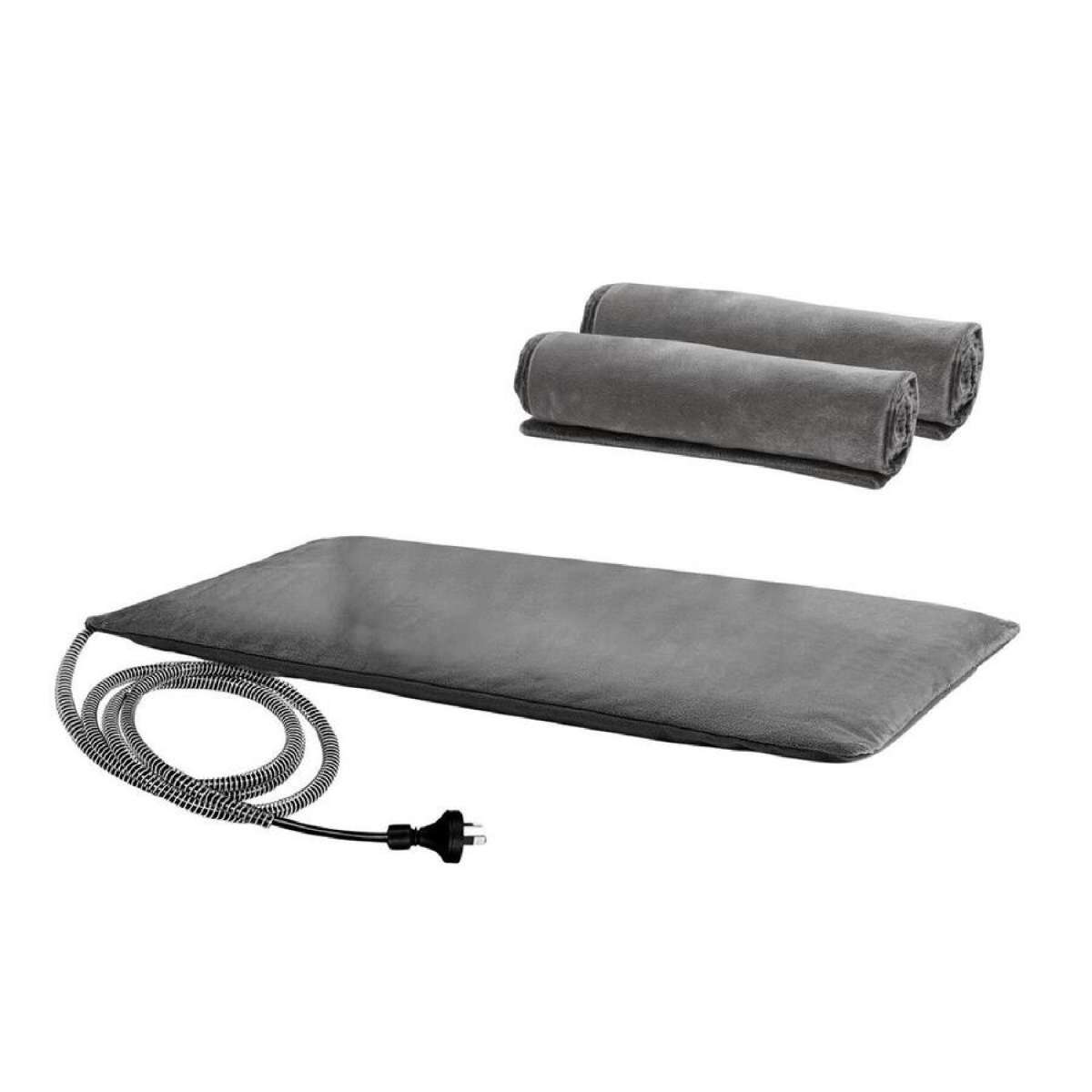 Pet Heating Pad Heated Cat Dog Bed Outdoor Electric Heater Blanket Inflatable Puppy Doggy Mat Warmer 90x60cm Waterproof Bunny Cushion Outside Safe
