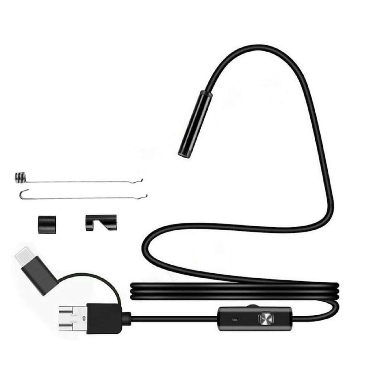 Waterproof HD Endoscope Inspection Camera USB Type-C Borescope For Android 2m