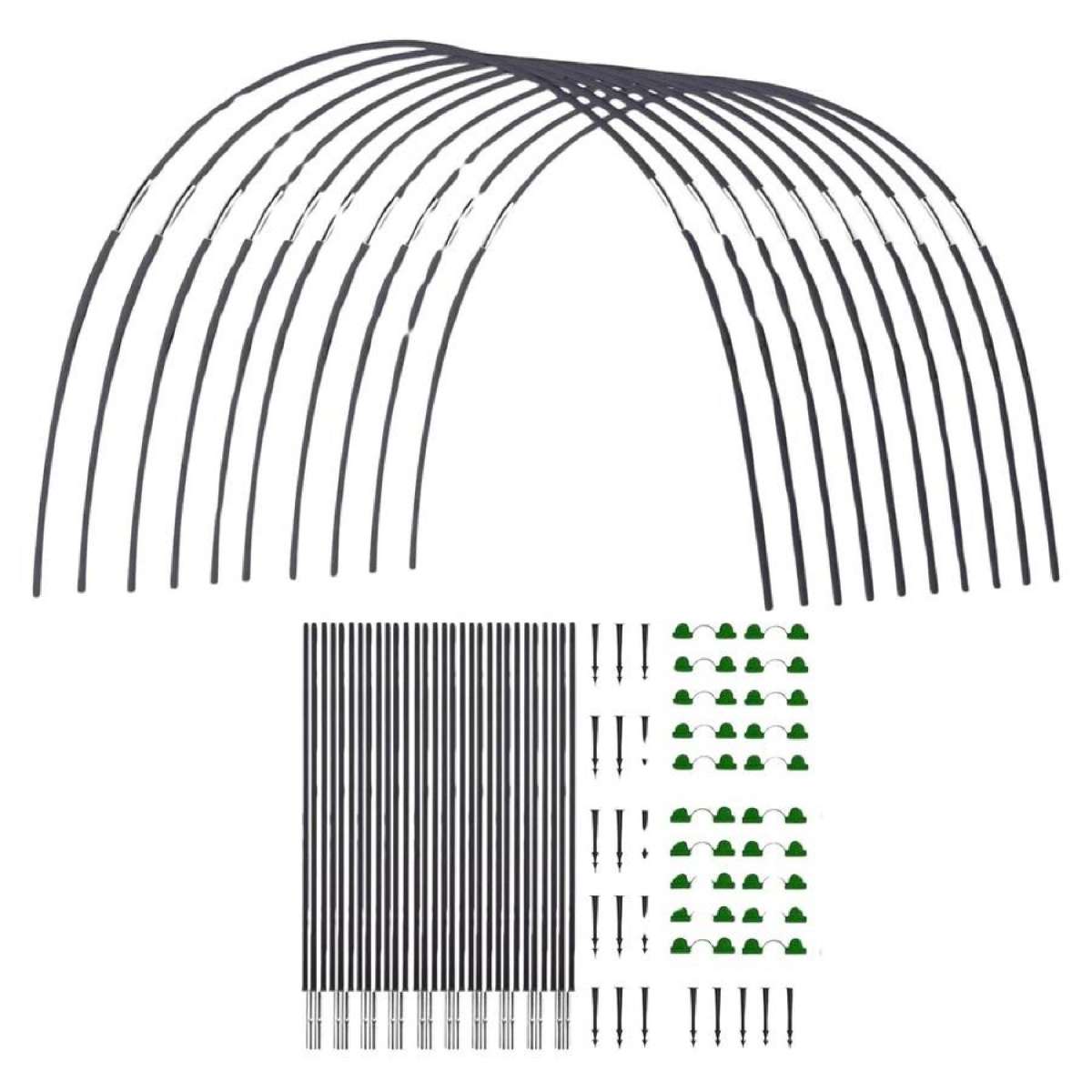 30pcs Garden Greenhouse Tunnel Plant Hoop Grow Garden Supports Hoops Stakes