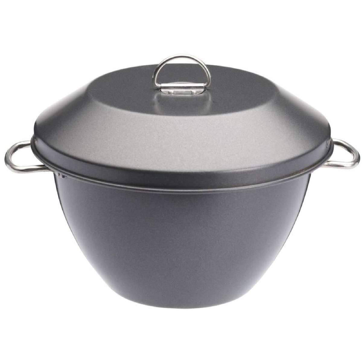 Mastercraft Heavy Base 20cm/2L Non-Stick Pudding Steamer w/ Cover & Handle Grey