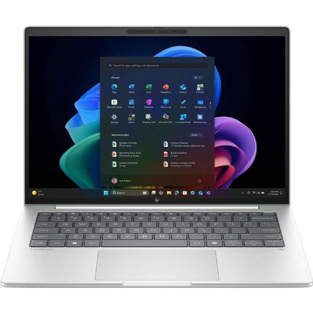 EliteBook 8 G1i AI U5-226V 16GB 512GB 16 Inch WUXGA Touch Screen IR-WEliteBookcam Wifi-7 BT-5.4 3-cell KBD CP-BL Windows 11 Pro NG standard 3/3/3