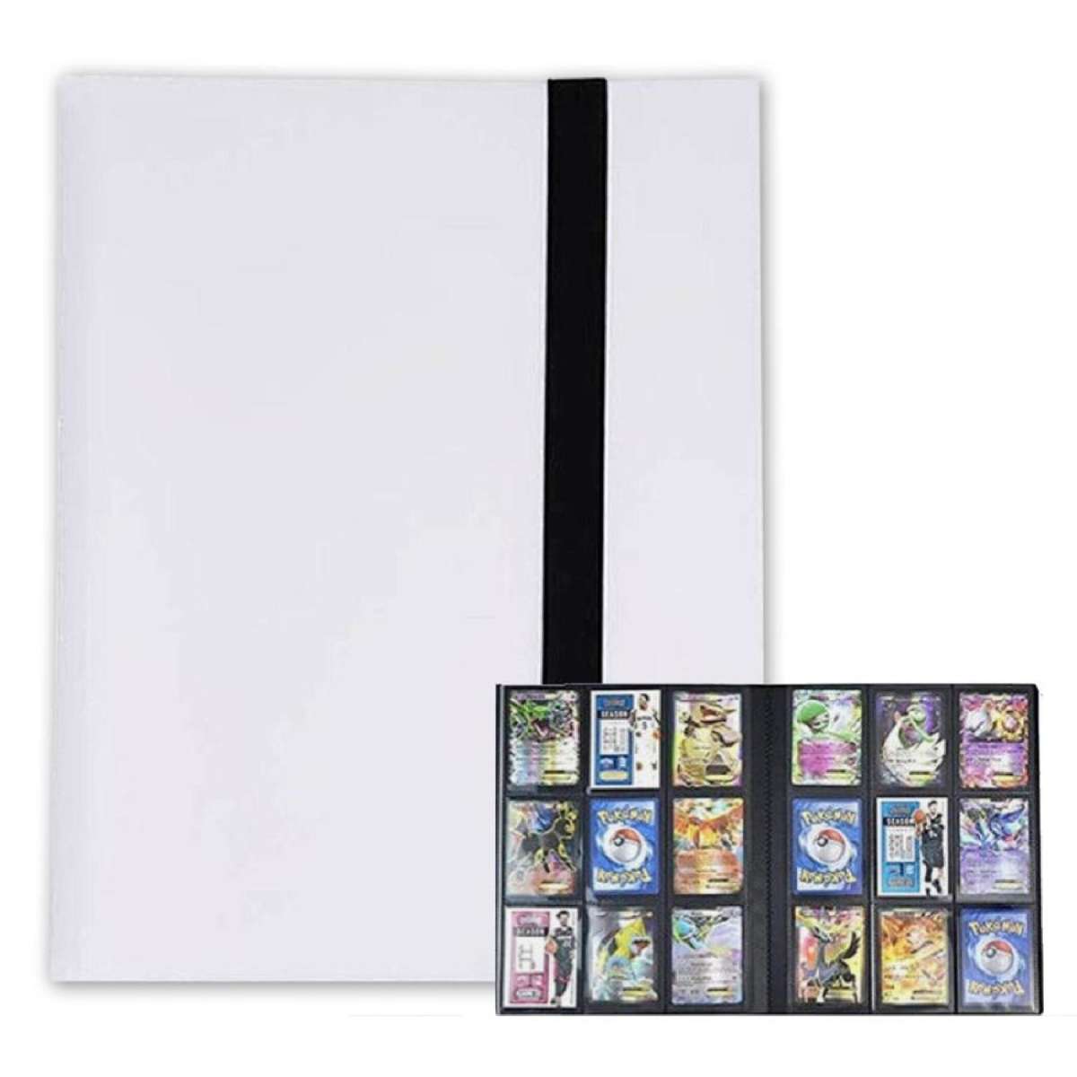 540 Card Spots Binder Album Book Card Collectors Holder Case for Pokemon Cards 5 Colours White
