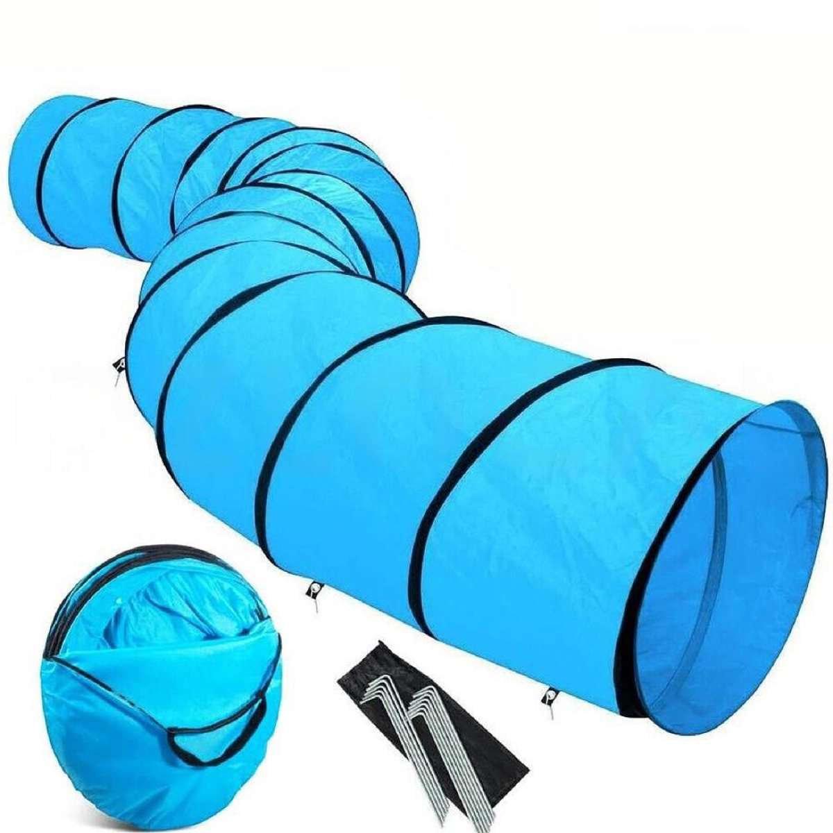 Waterproof Cat Dog Chute Pet Agility Exercise Tunnel