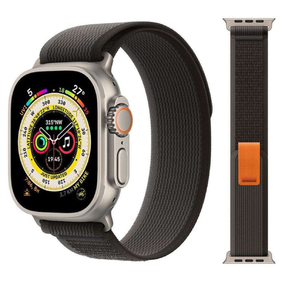 For Apple Watch Band Strap Series 9 8 7 40 44 41 45 49mm Alpine Trail Loop iWatch - Trail Loop Black 38mm 40mm 41mm