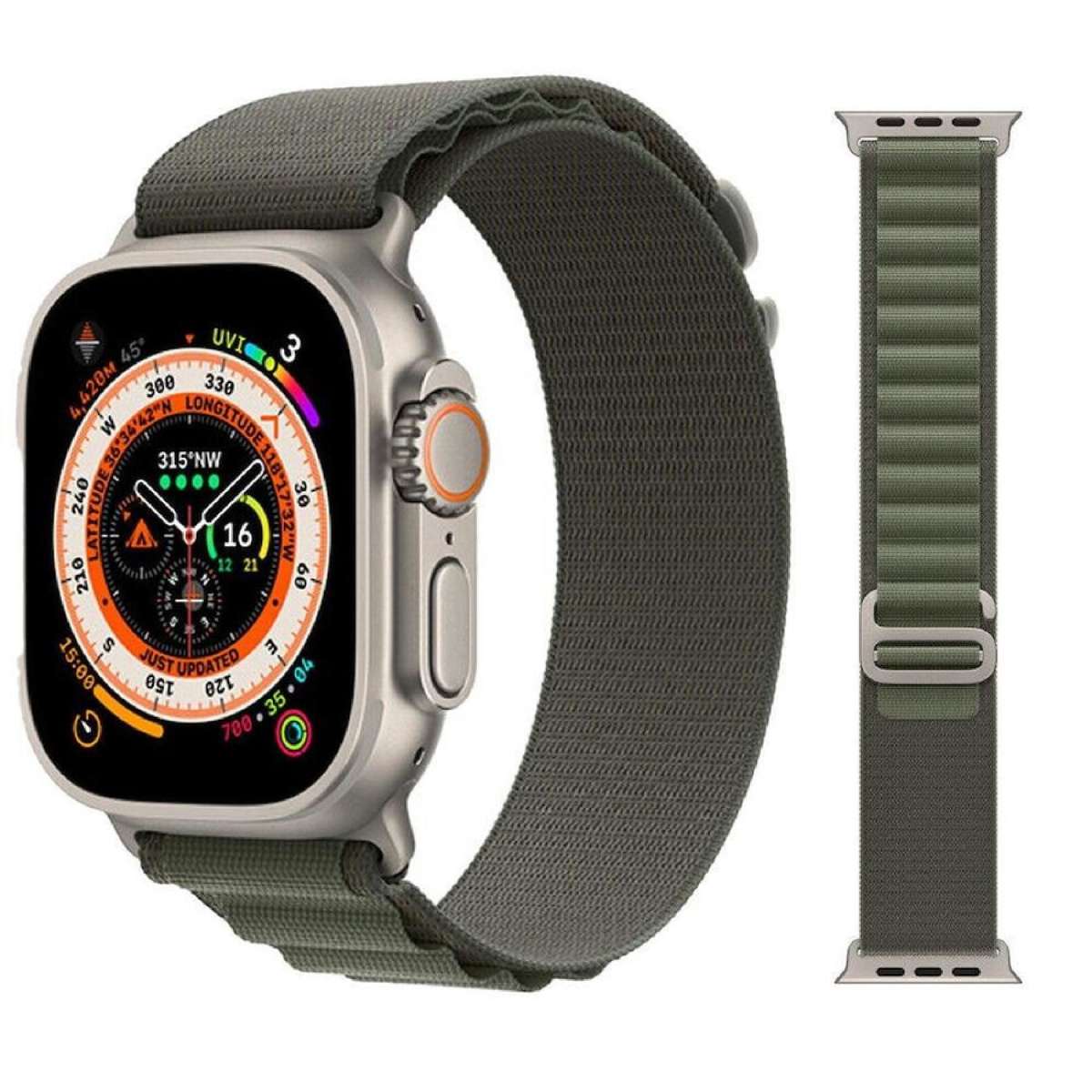 For Apple Watch Band Strap Series 9 8 7 40 44 41 45 49mm Alpine Trail Loop iWatch - Alpine Loop Green 42mm 44mm 45mm 49mm