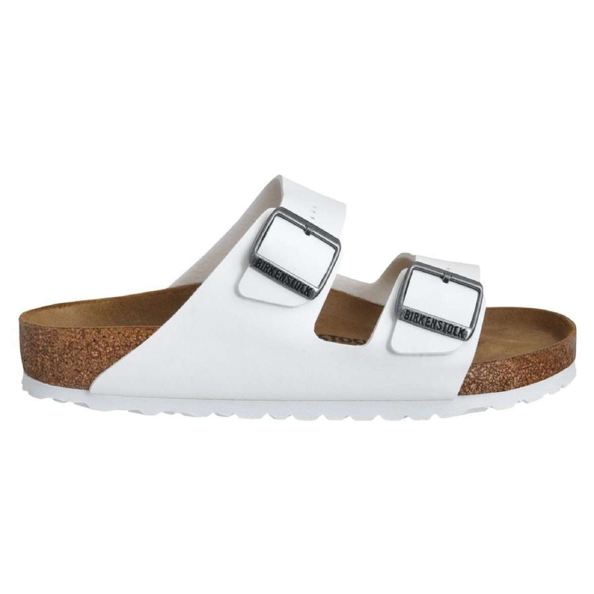 Birkenstock Unisex Arizona Birko-Flor Regular Fit Sandals White 39