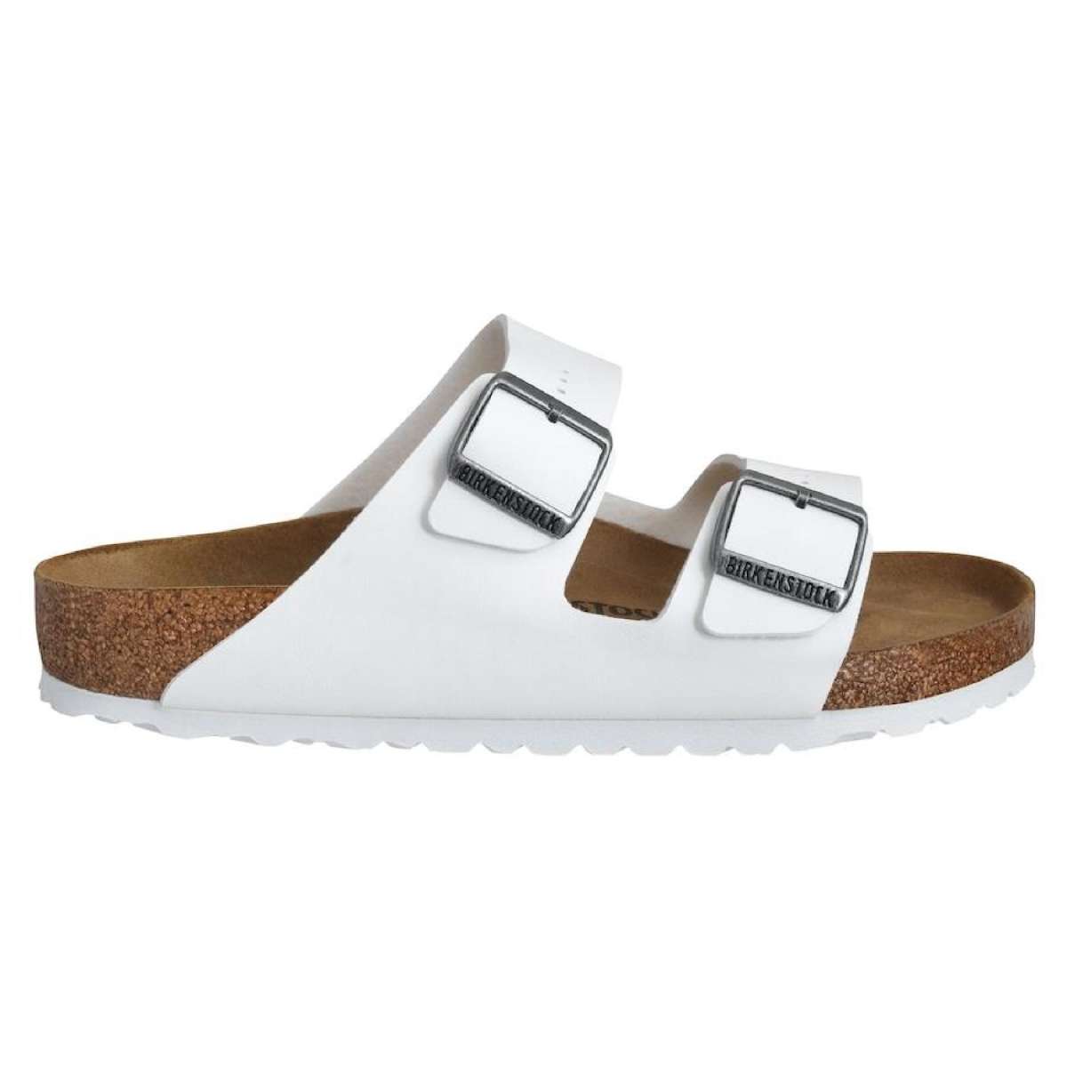 Birkenstock Unisex Arizona Birko-Flor Regular Fit Sandals White 42