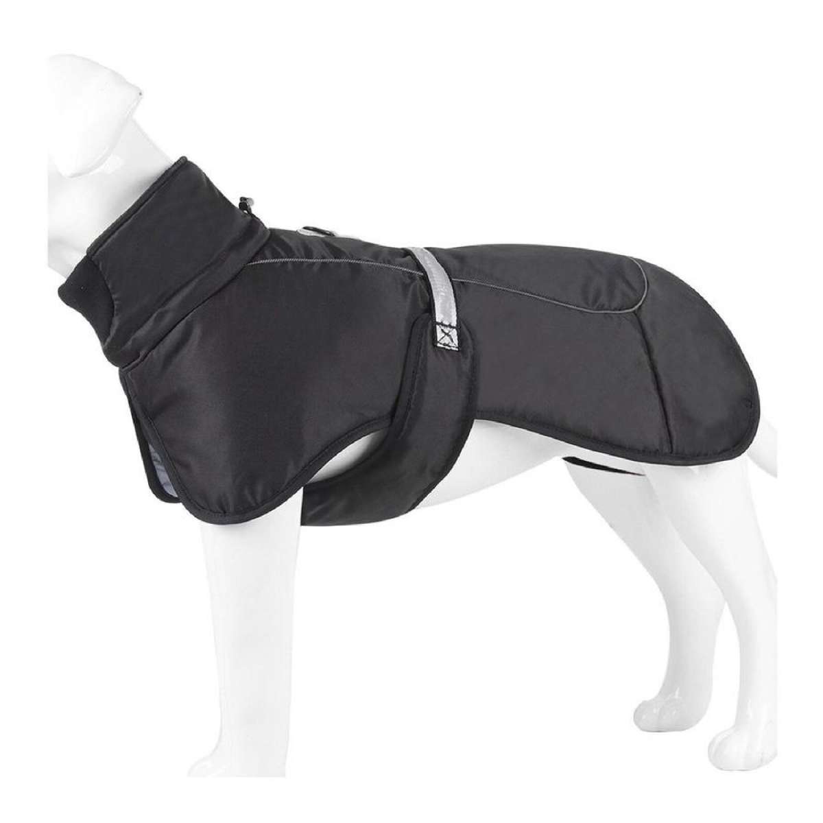 Waterproof Winter Warm Large Dog Clothes Pet Down Jacket Thick Coat Windproof - Black 4XL