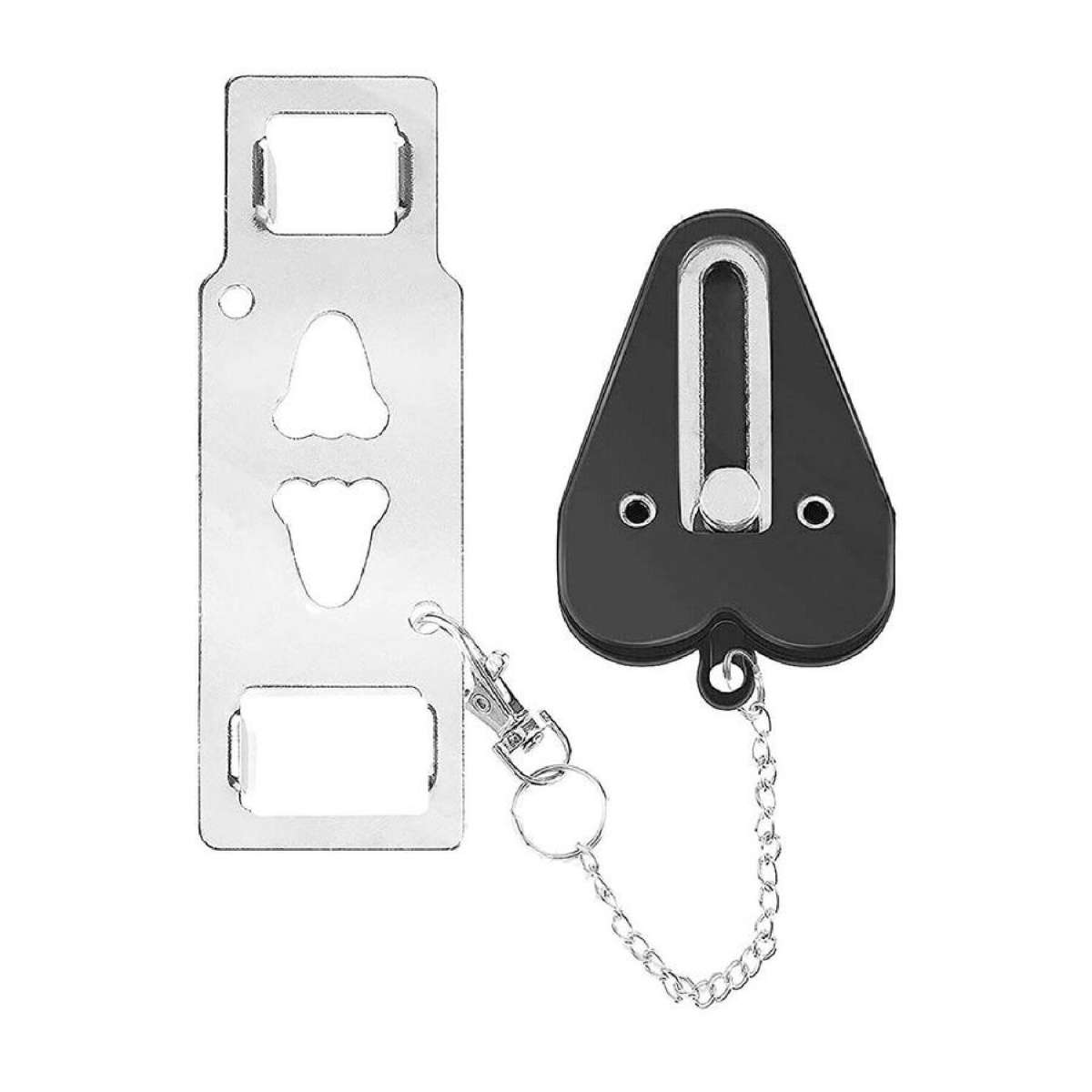Portable Door Lock Security Safety Travel Hotel Home Addalock Safe Lock Black
