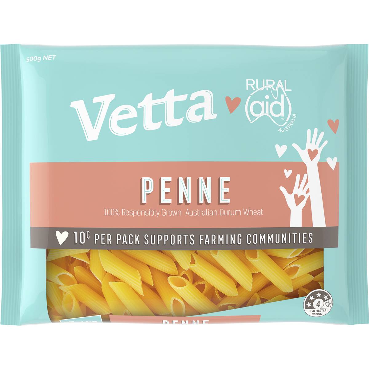 Calories in Vetta Rural Aid Penne Pasta