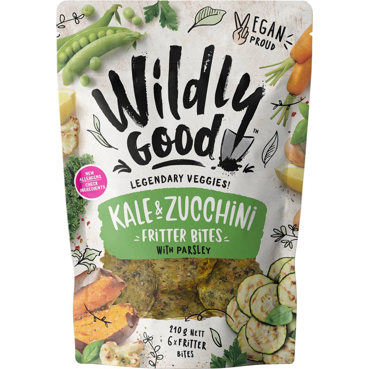 Calories in Wildly Good Kale & Zucchini Veggie Fritter Bites
