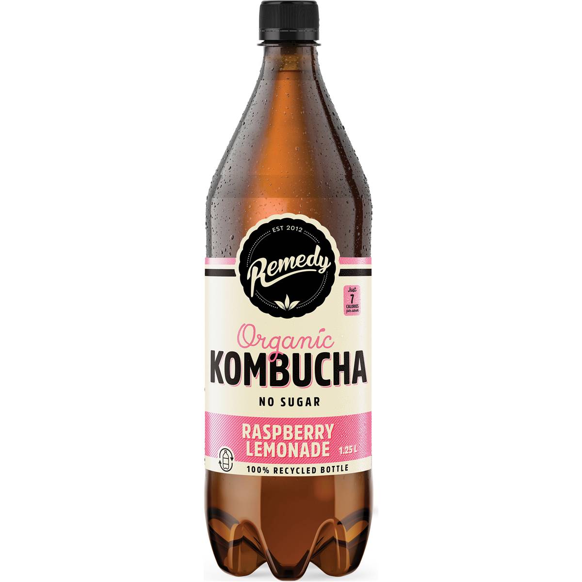 Remedy Organic Kombucha Raspberry Lemonade 1.25L