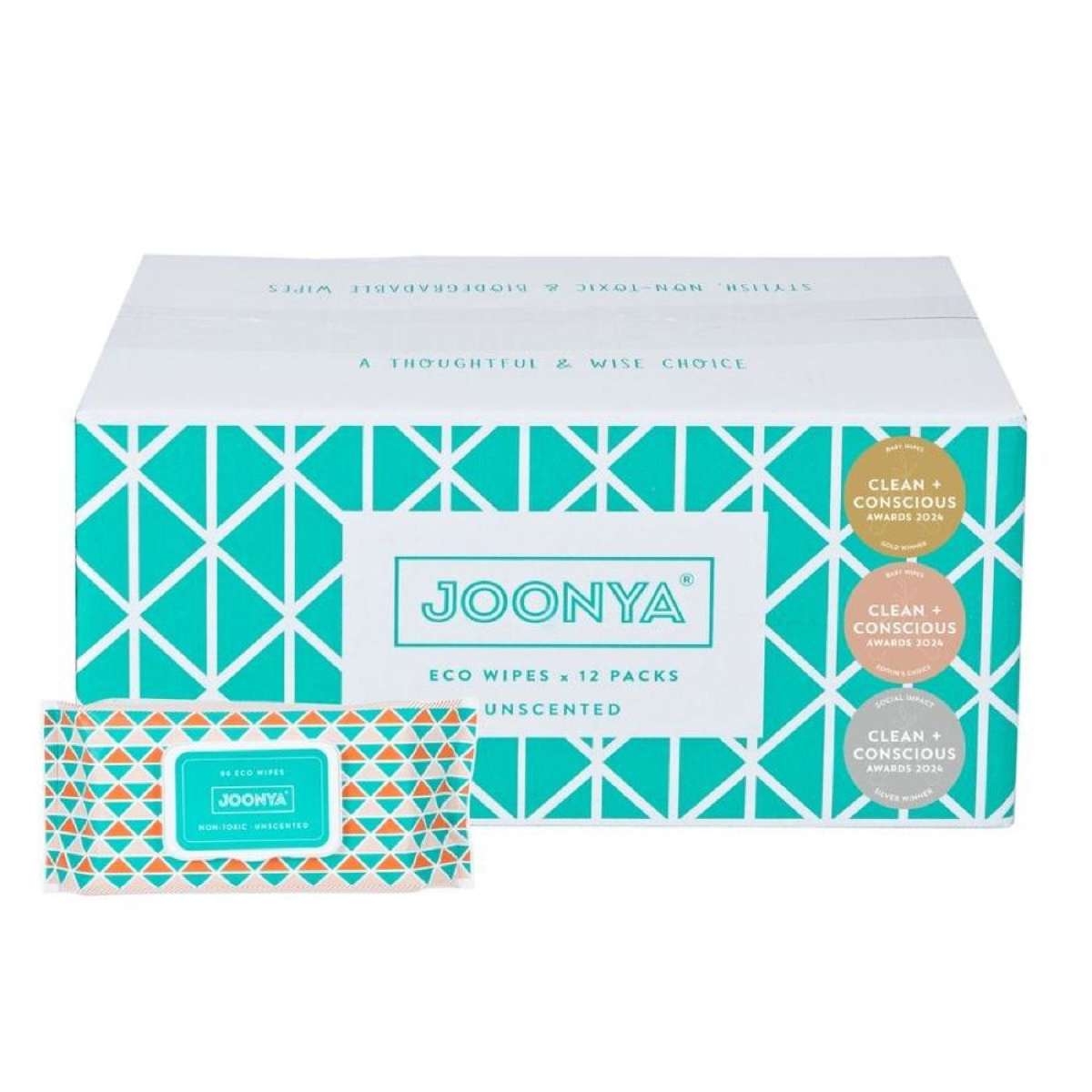 Joonya Baby Wipes - Fragrance Free - 80ct 12 pack x 80 (960)