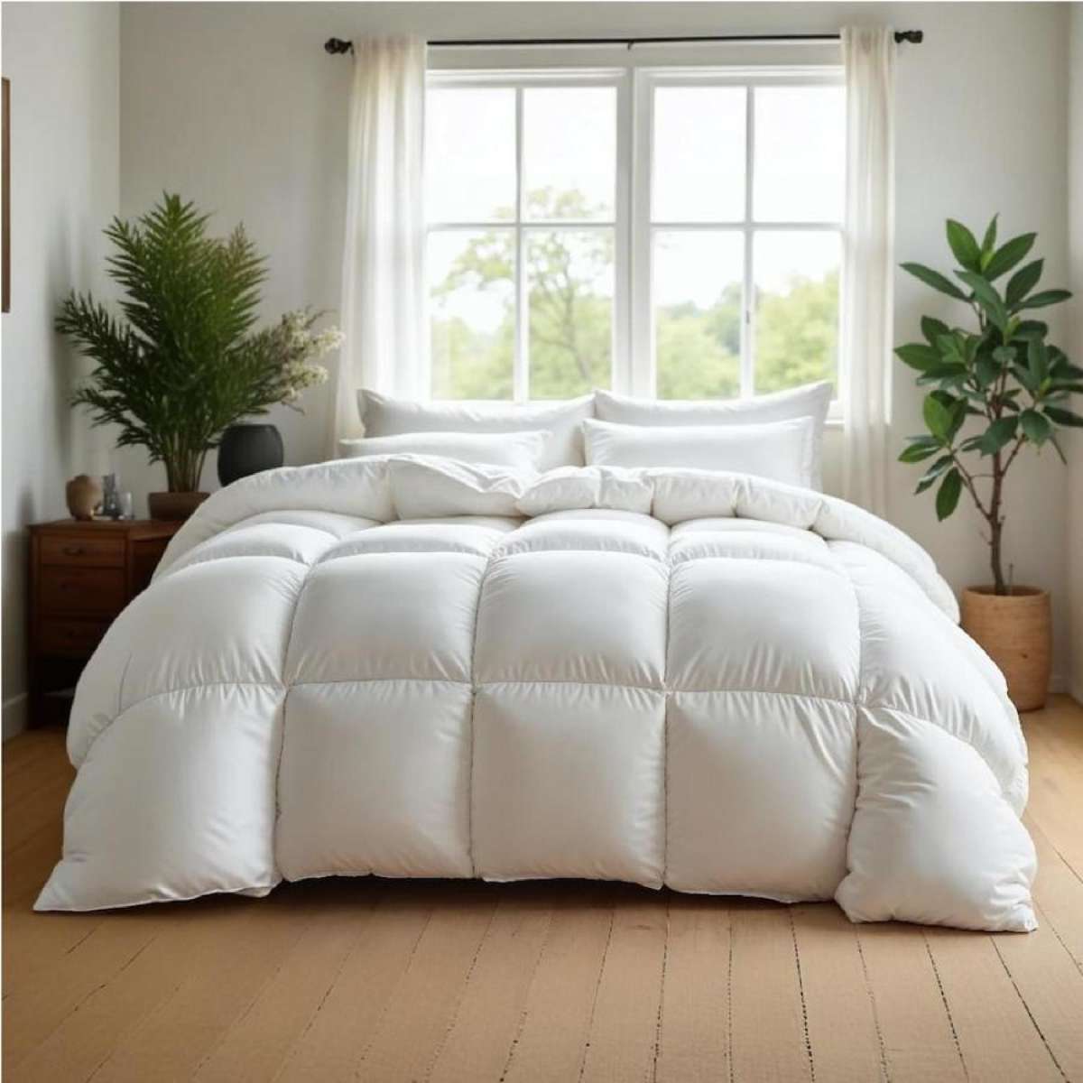 Royal Comfort 50% Goose Feather 50% Down 500GSM Quilt Duvet Deluxe Soft Touch White (Single, Double, Queen, King, Super King) Super King