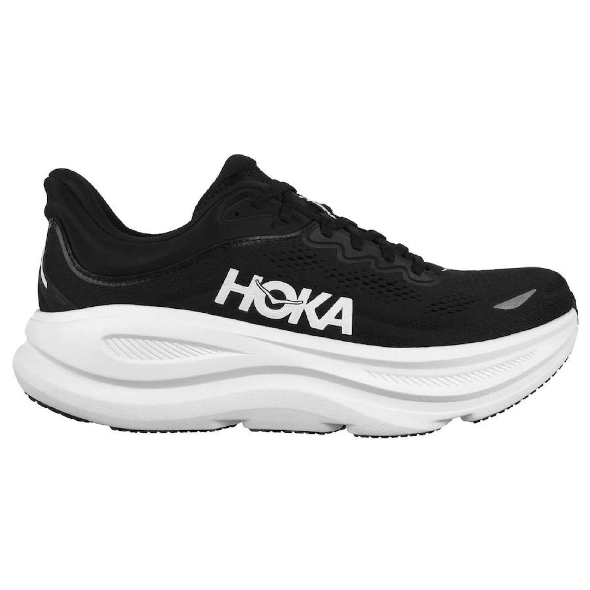 Hoka Men's Bondi 9 Running Shoes Black/White US Men's 9.5