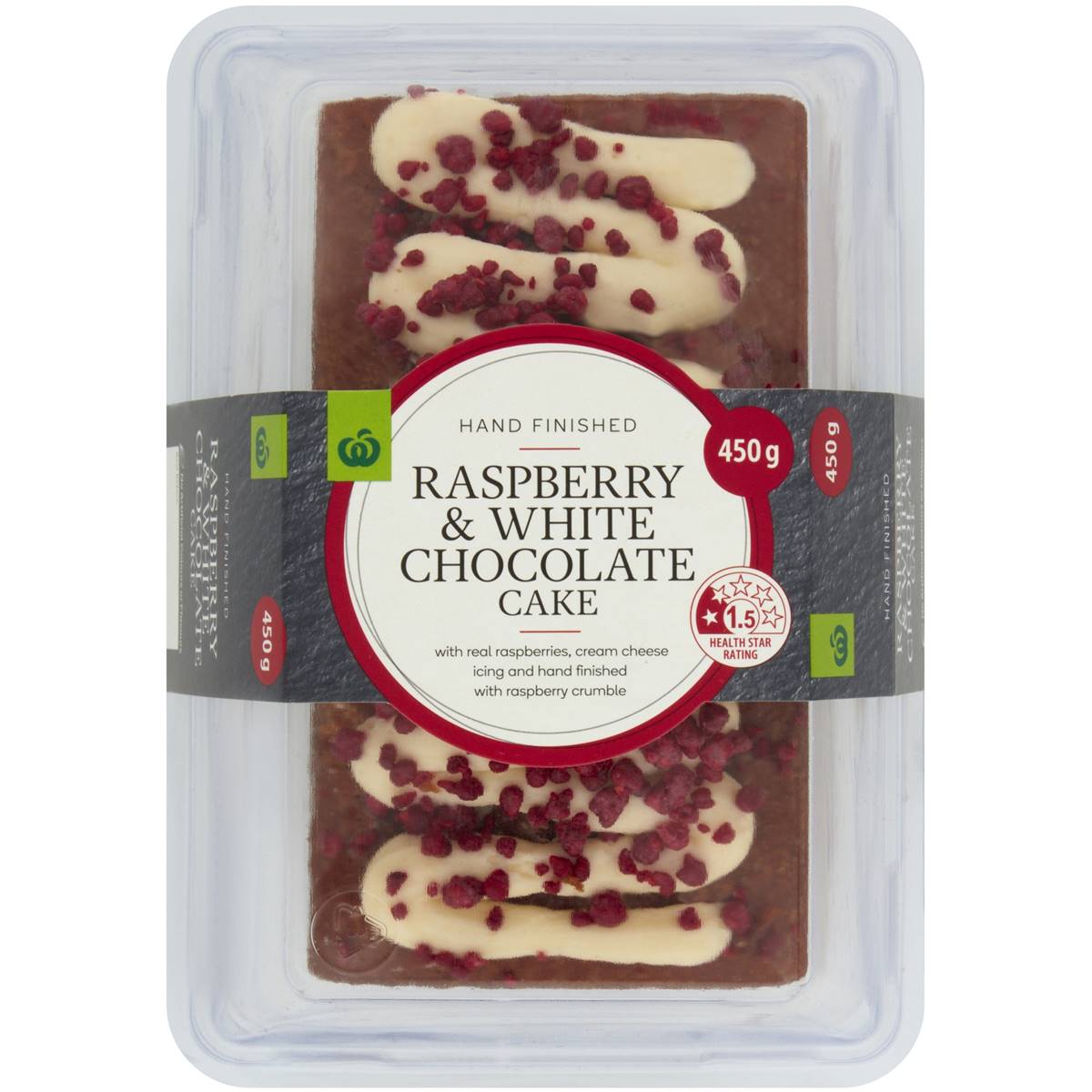 Calories in Woolworths Raspberry & White Chocolate Loaf Cake