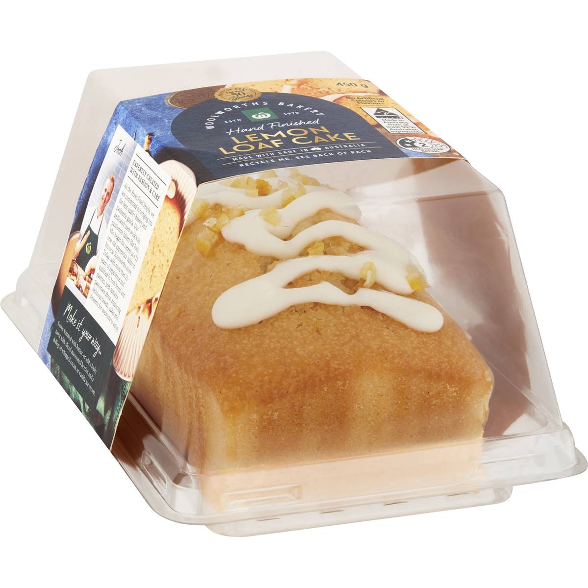 Calories in Woolworths Lemon Drizzle Loaf Cake