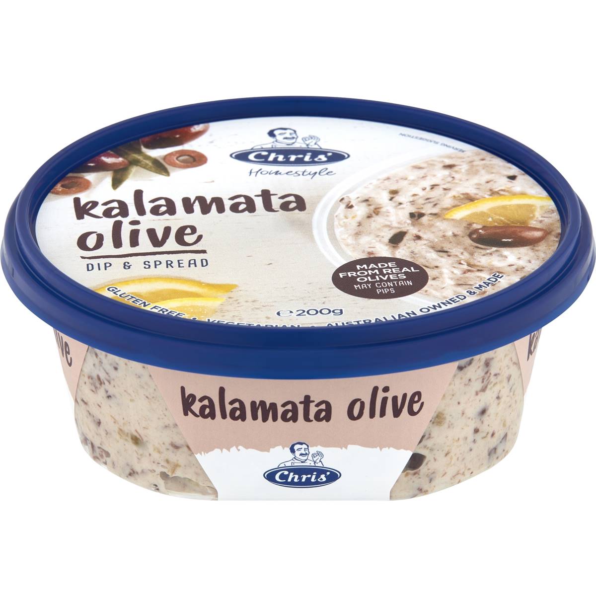 Calories in Chris' Kalamata Olive Dip