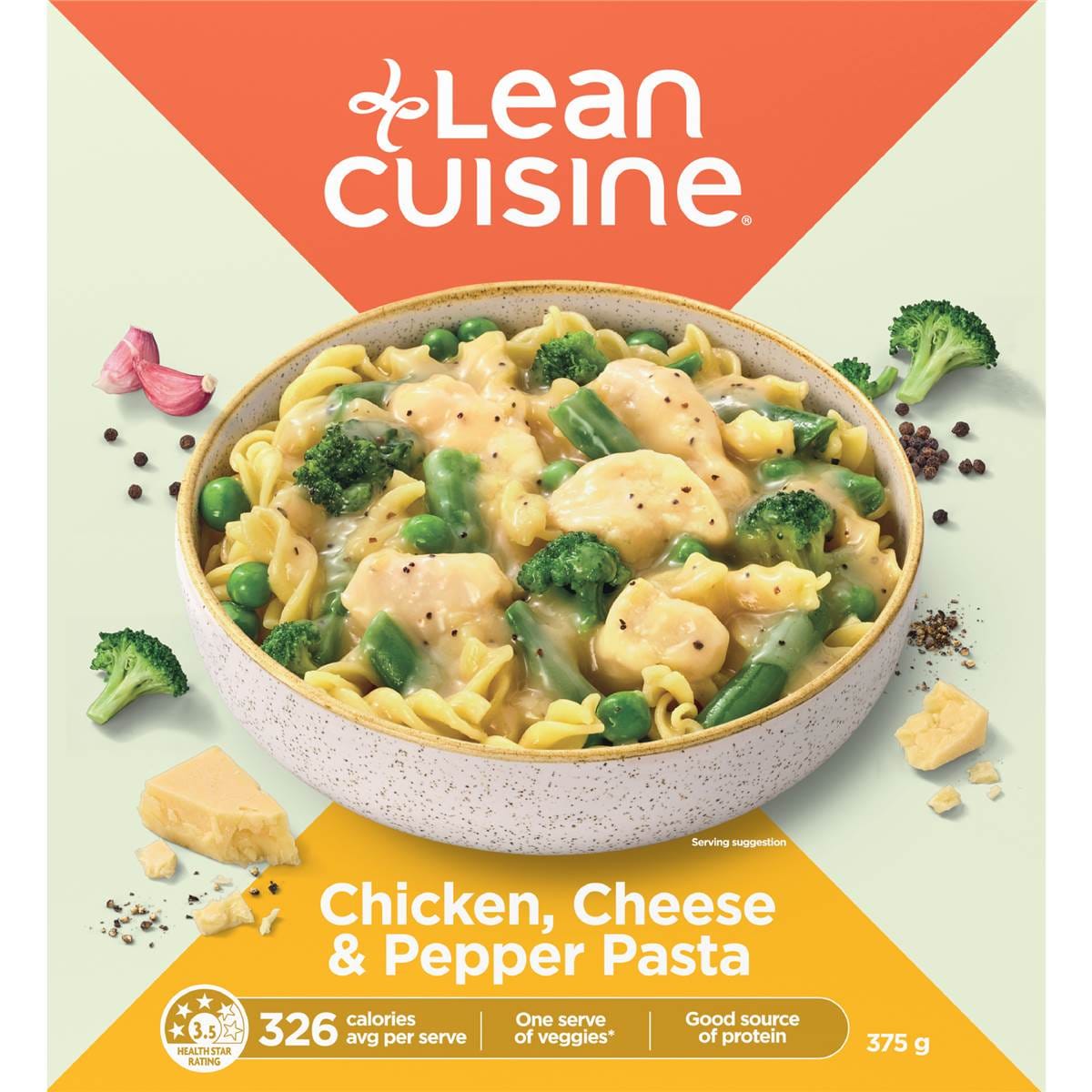 Lean Cuisine Chicken Cheese & Pepper Pasta Frozen Meal 375g