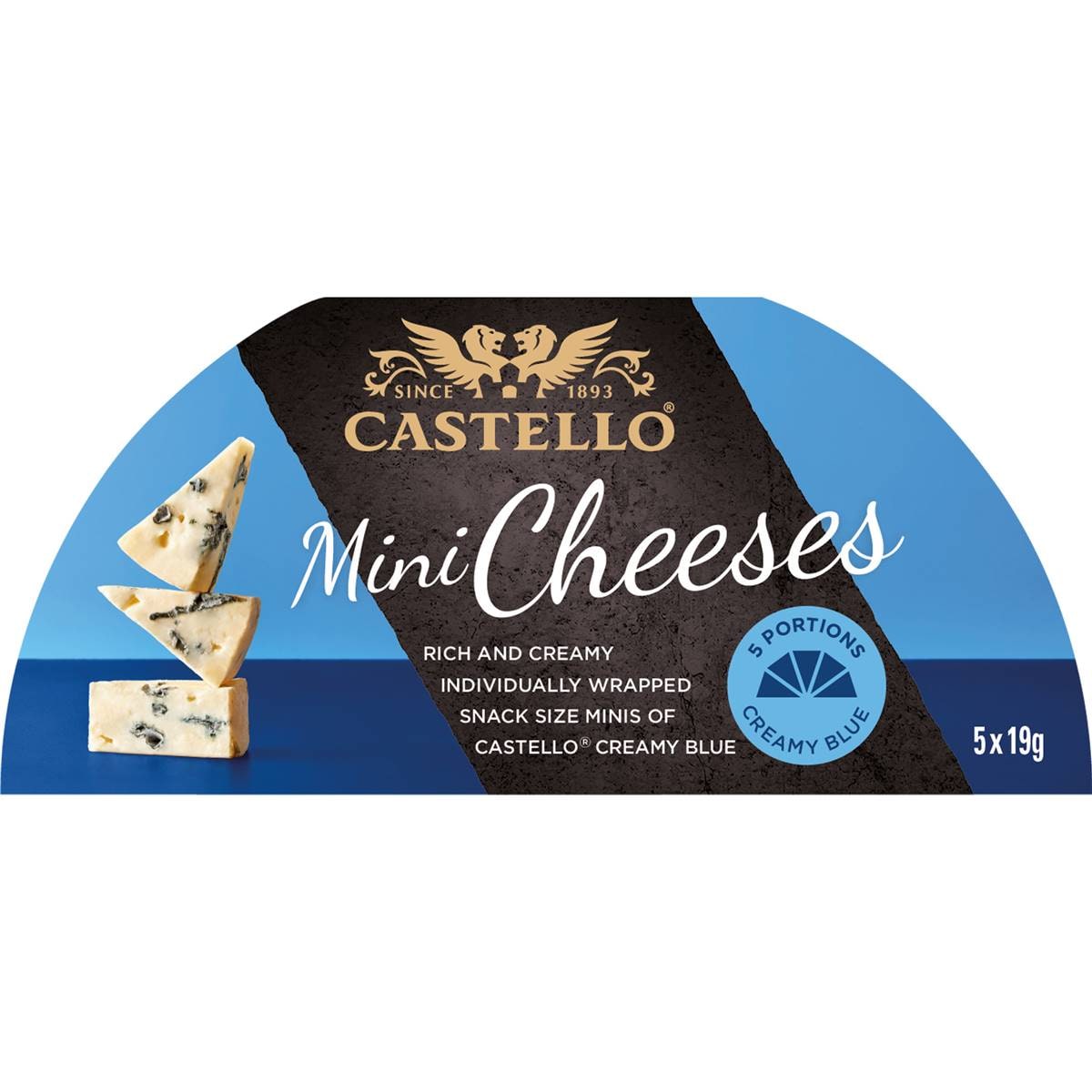 Castello Mini Cheeses Creamy Blue 5 pack