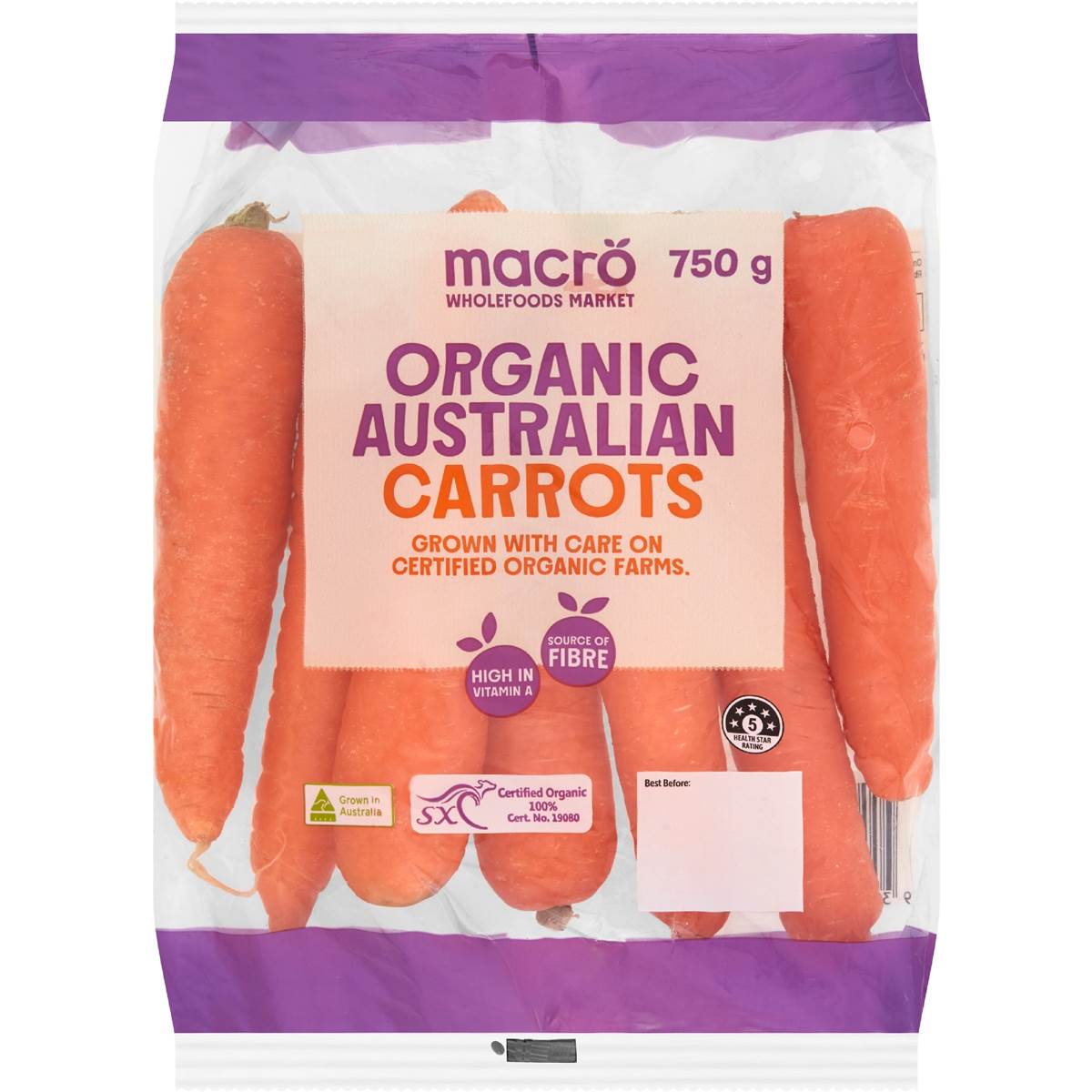 Calories in Macro Organic Carrots calcount