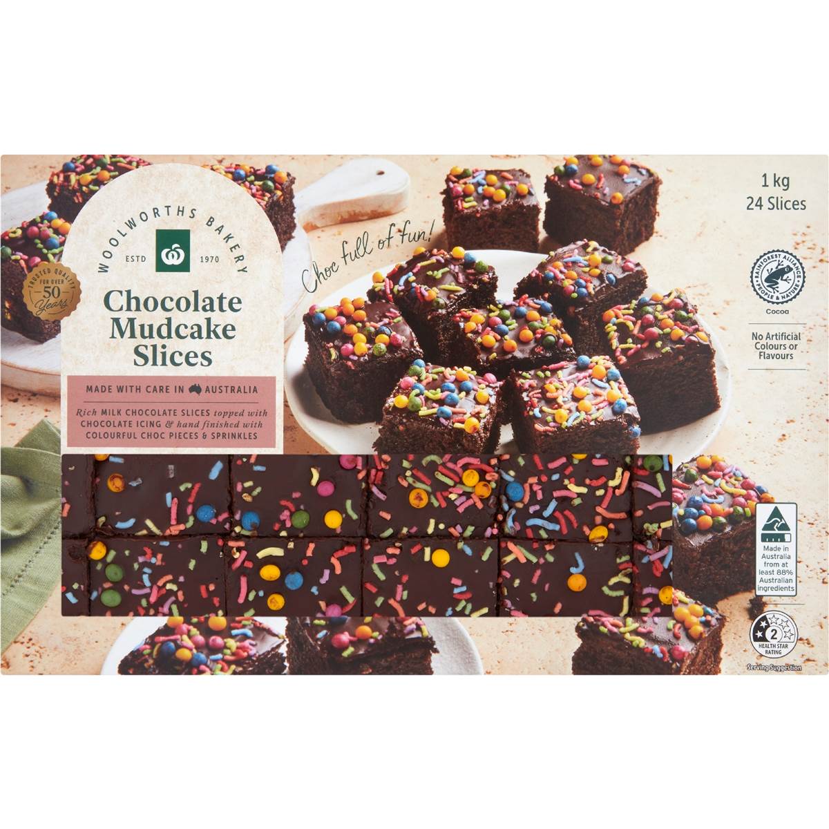 Woolworths Chocolate Mudcake Slices