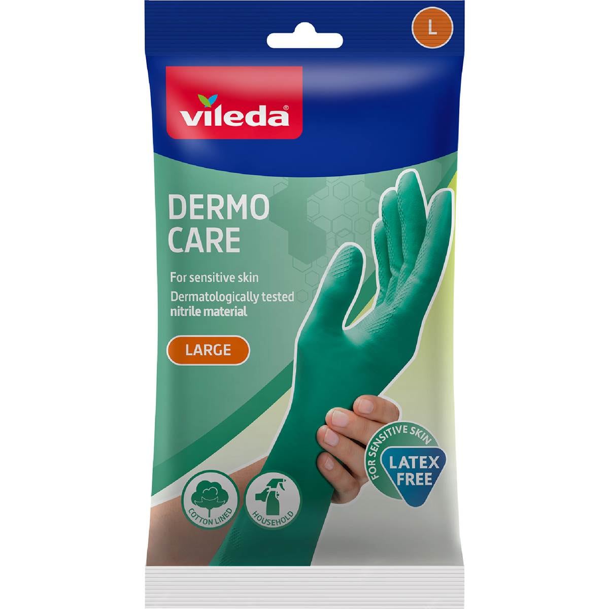 Vileda Dermo Care Gloves Size L