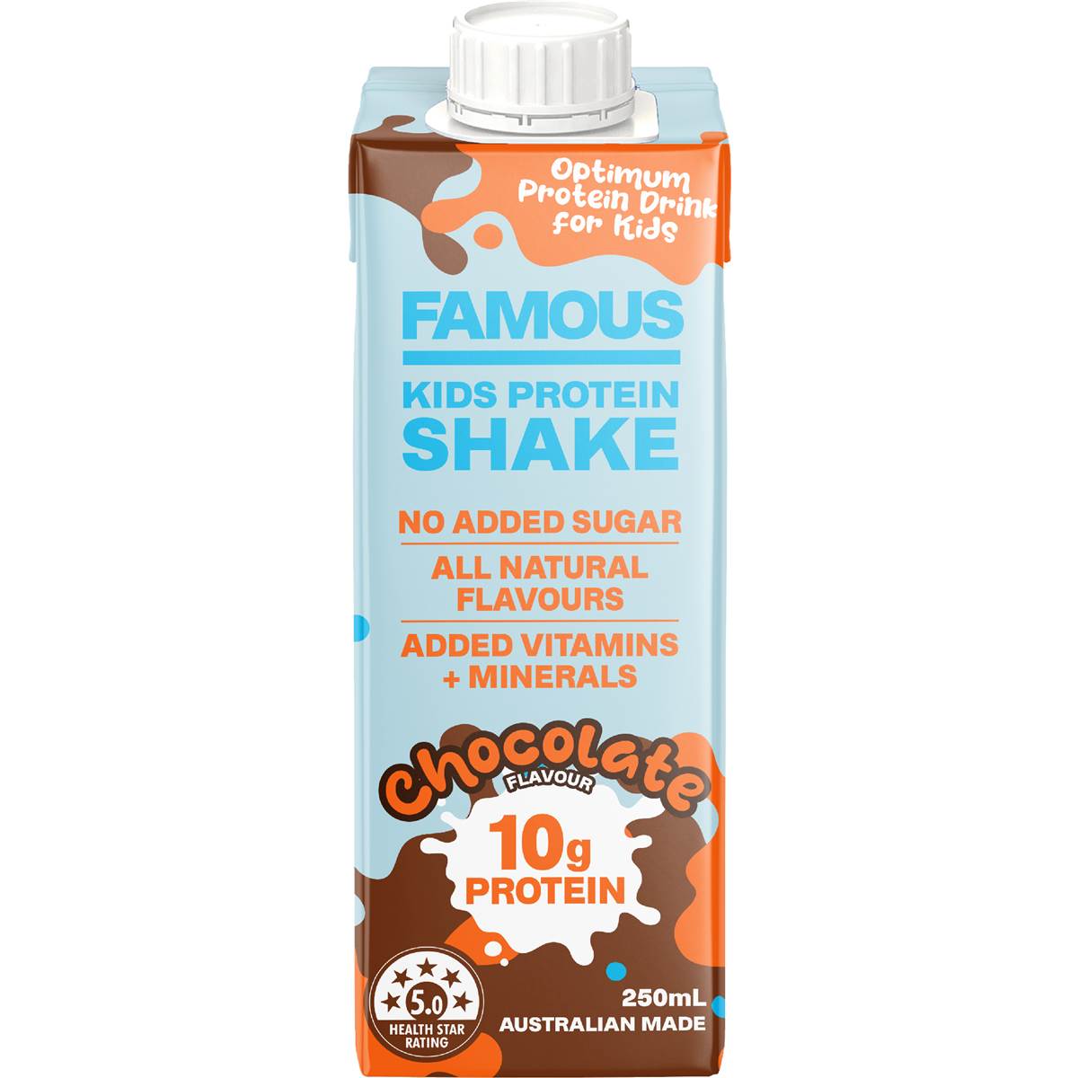 Famous Kids Protein Shake Chocolate Flavour 250mL
