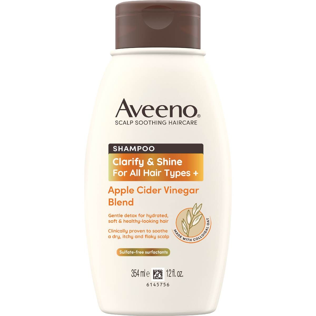 Aveeno Apple Cider Vinegar Clarifying Shampoo For Dull Hair 354mL